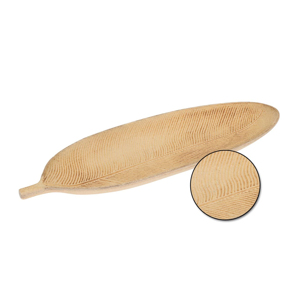 

Patera liść mdf żłobiona 40x15 cm