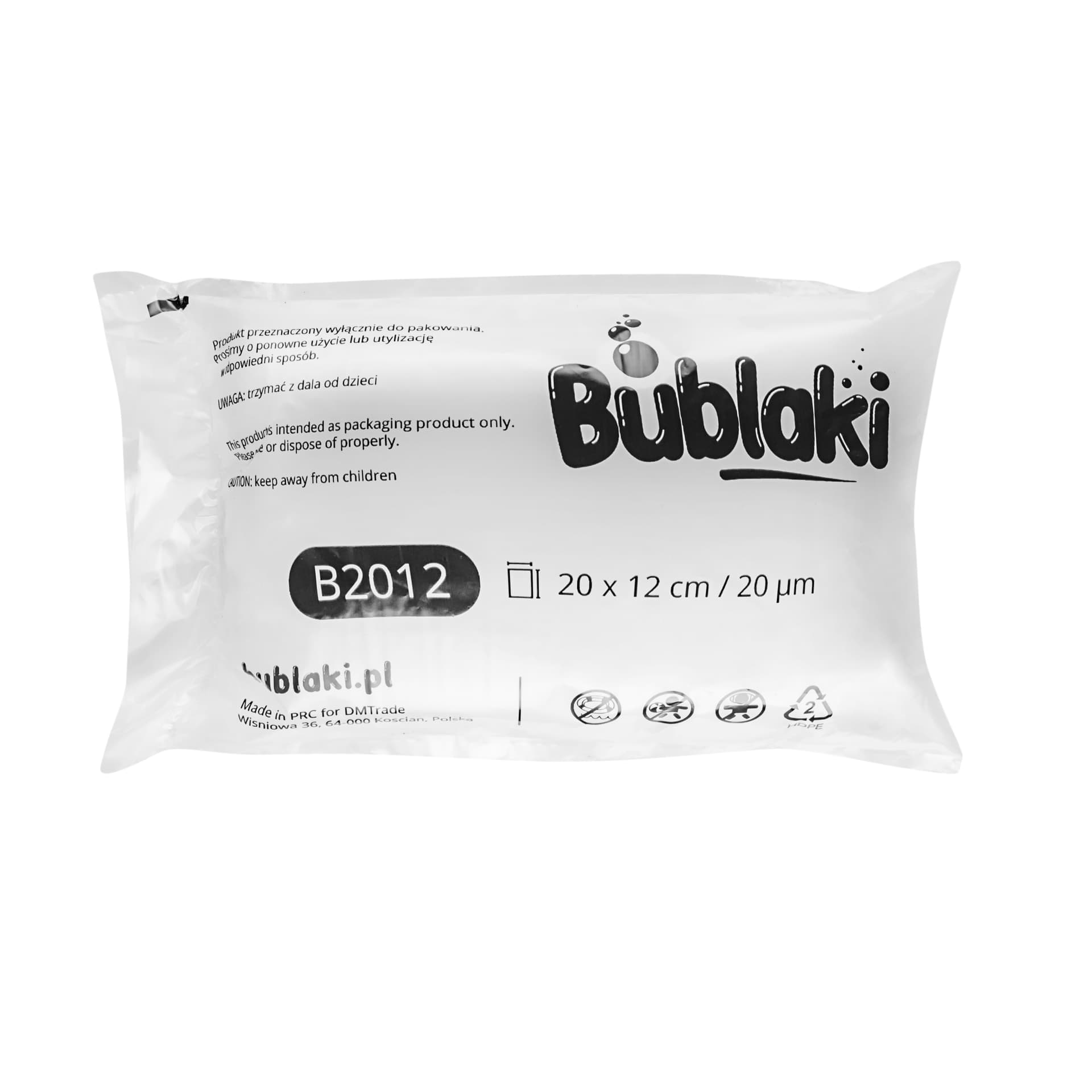 

Poduszki powietrzne, wypełniacz Bublaki B2012