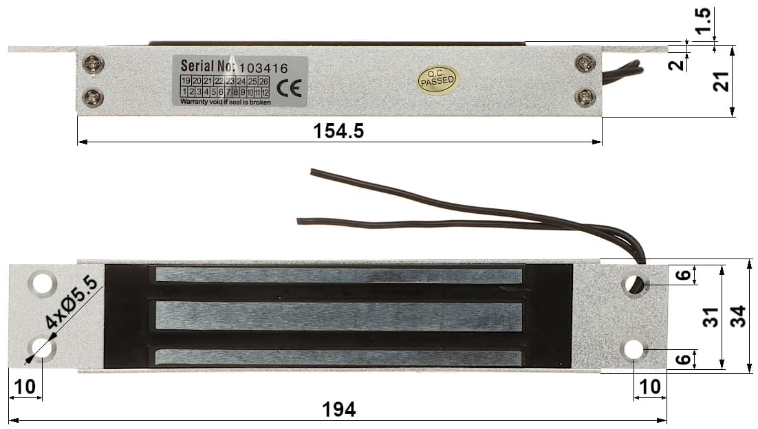 

ZWORA ELEKTROMAGNETYCZNA ZEW-180