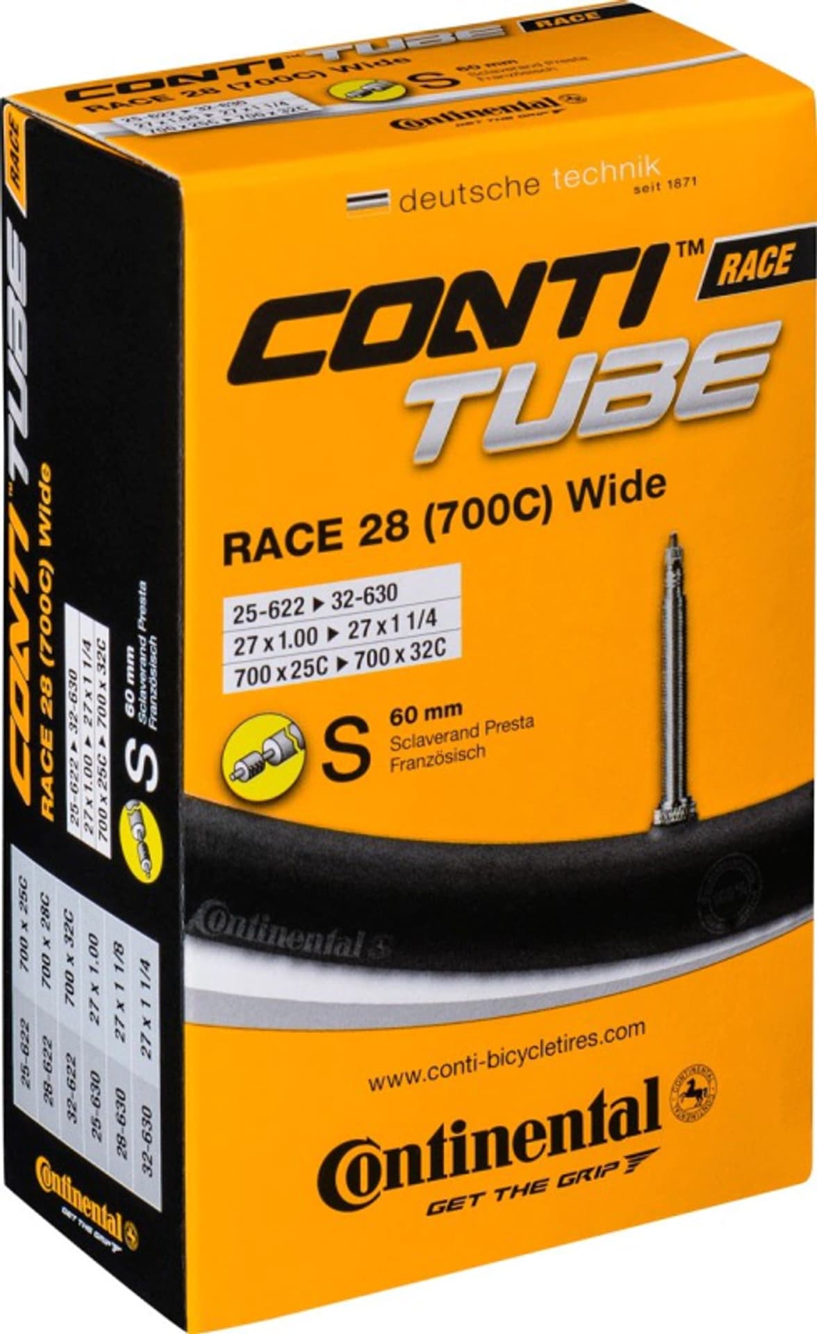 

Continental dętka szosa Race 28 Wide 25-32x700 S60mm