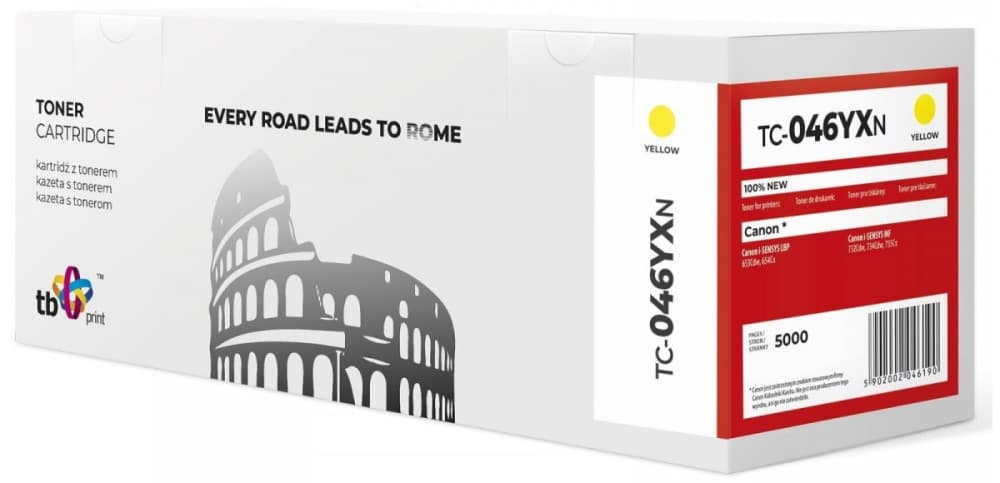 

Toner do Canon LBP 650C 046H TC-046YXN YE 100% nowy