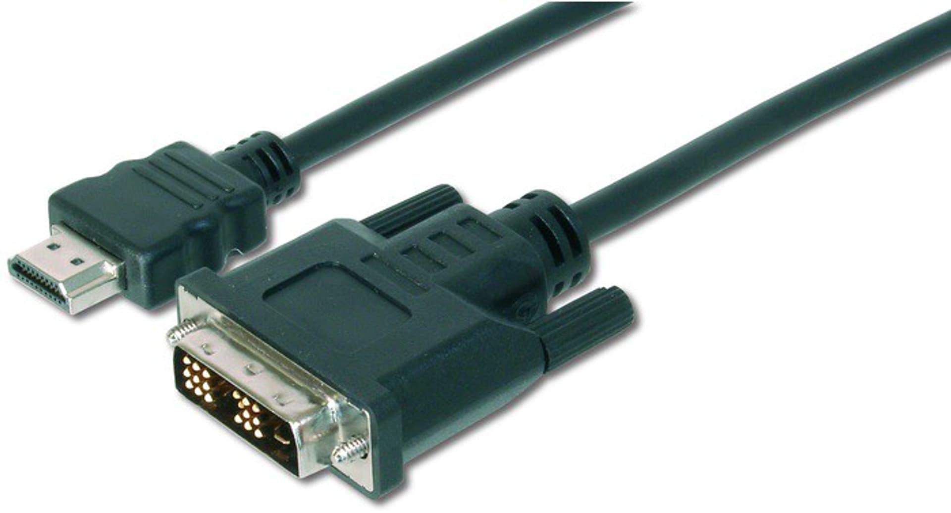 

Kabel adapter HDMI Highspeed 1.3 Typ HDMI A/DVI-D(18+1), M/M czarny 3m AK-330300-030-S