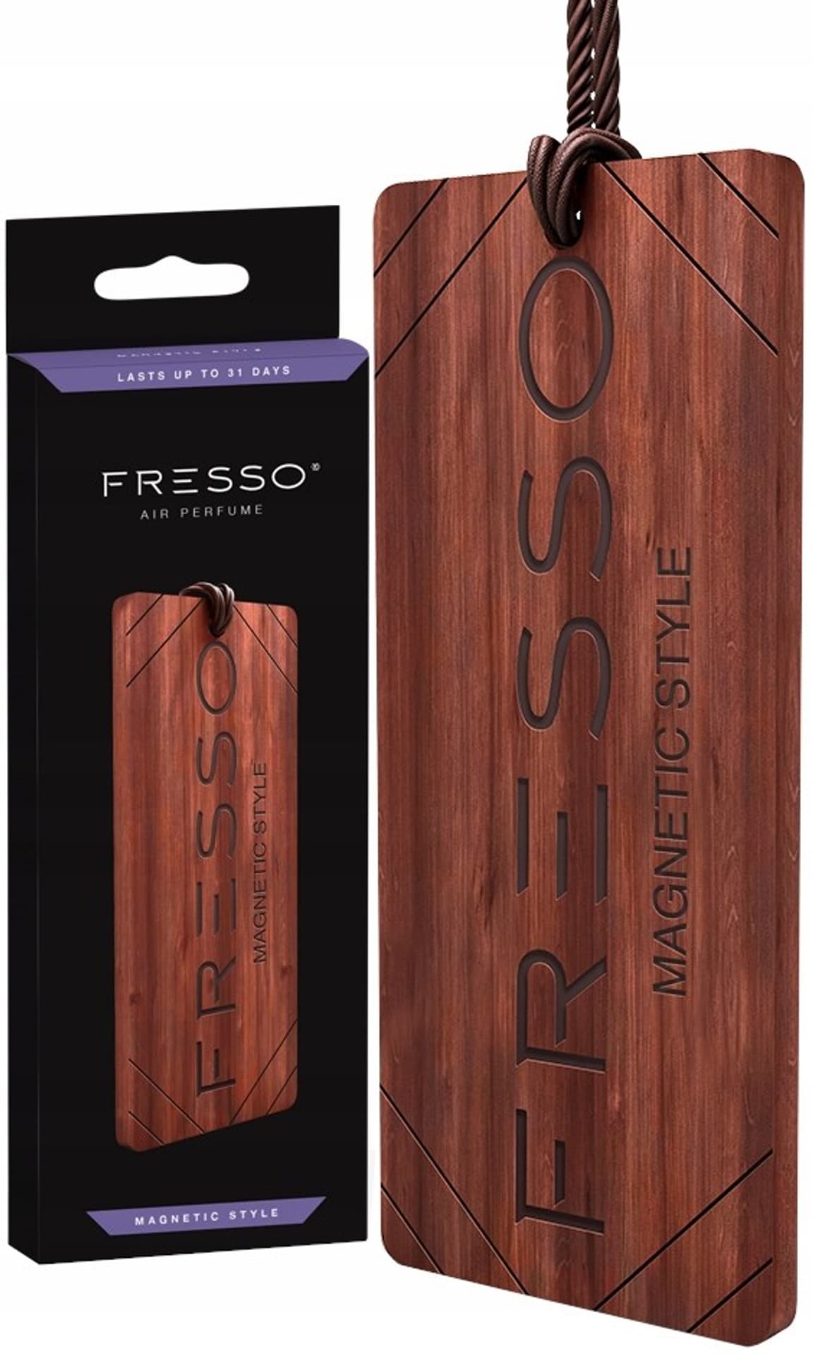 

Fresso Zawieszka Drewniana zapachowa Magnetic Style