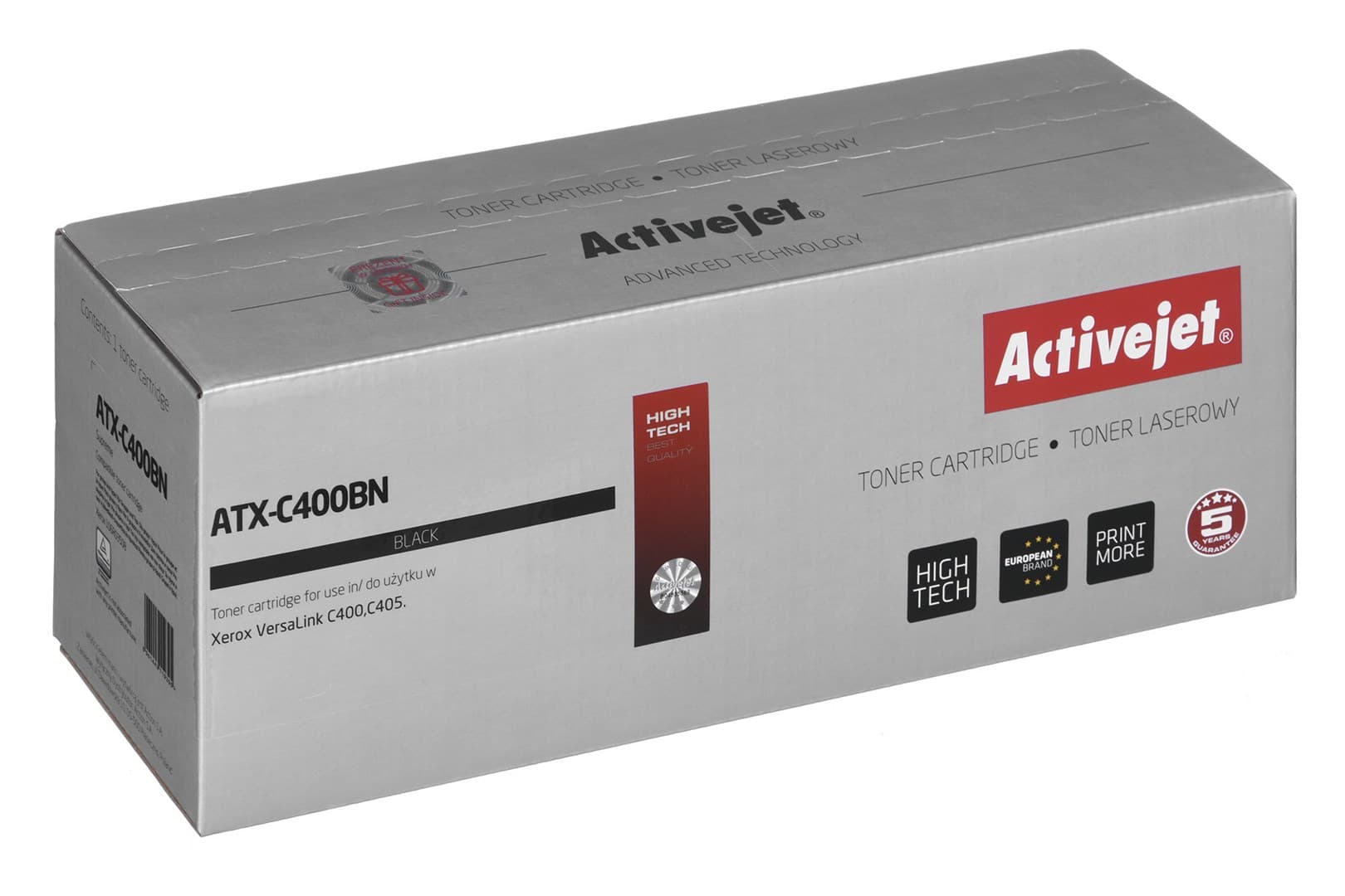 

Activejet Toner ATX-C400BN (zamiennik Xerox 106R03508; Supreme; 2500 stron; czarny)
