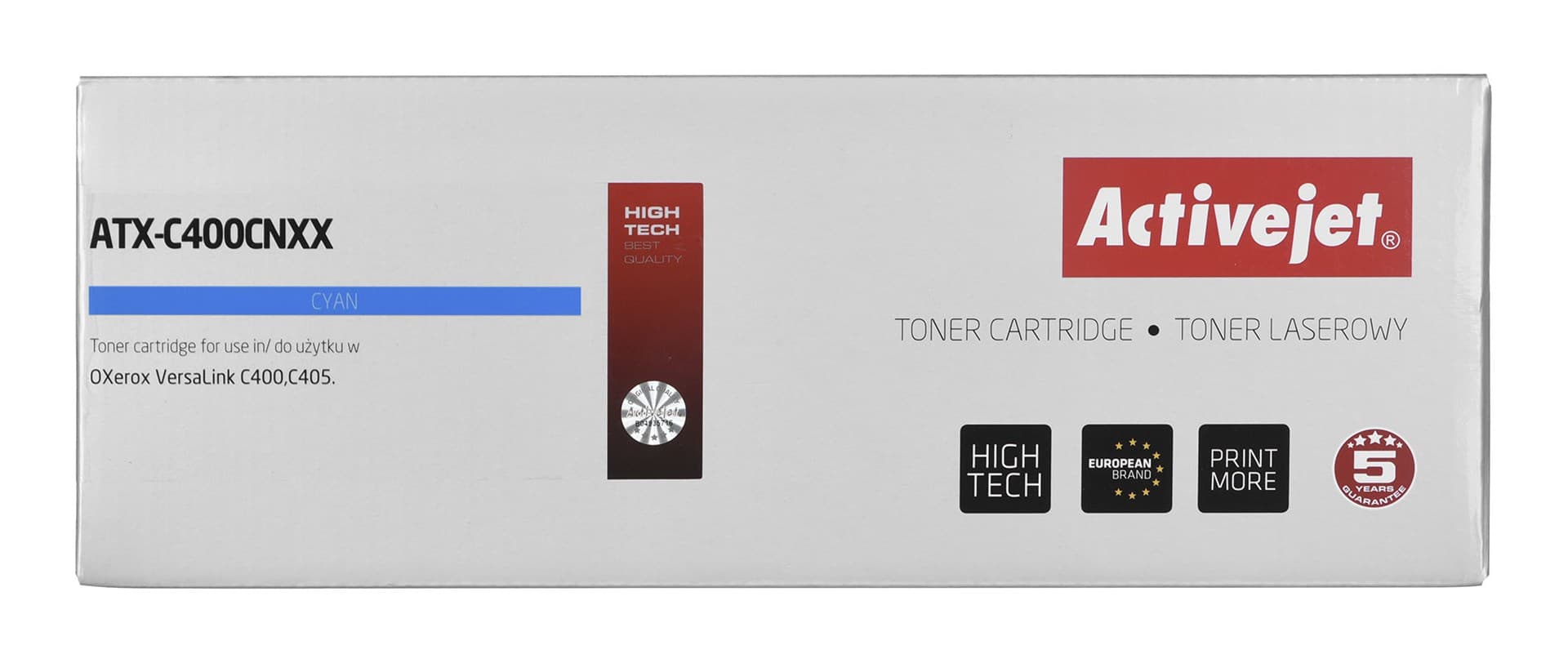 

Activejet Toner ATX-C400CNXX (zamiennik Xerox 106R03534; Supreme; 8000 stron; niebieski)