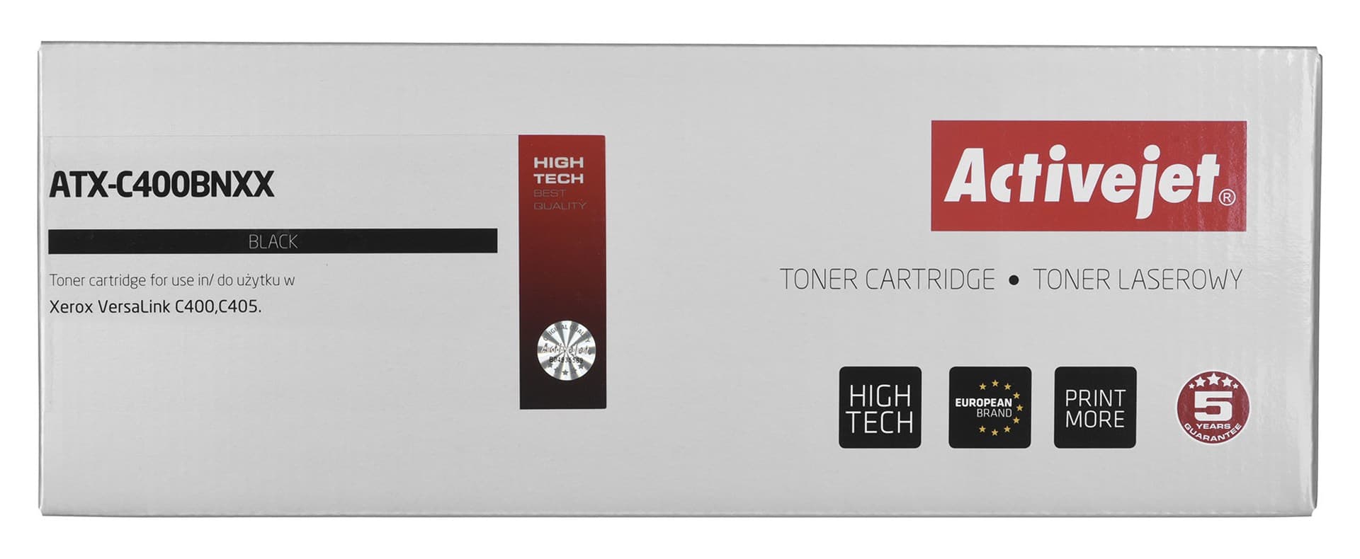 

Activejet Toner ATX-C400BNXX (zamiennik Xerox 106R03532; Supreme; 10500 stron; czarny)