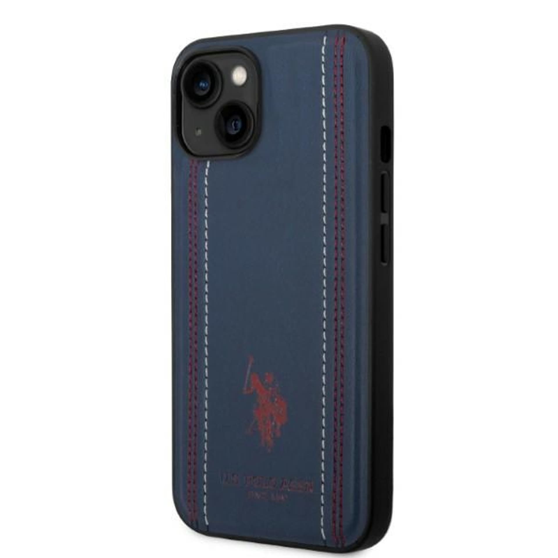 

US Polo USHCP14SPFAV iPhone 14 6,1" granatowy/navy blue Leather Stitch