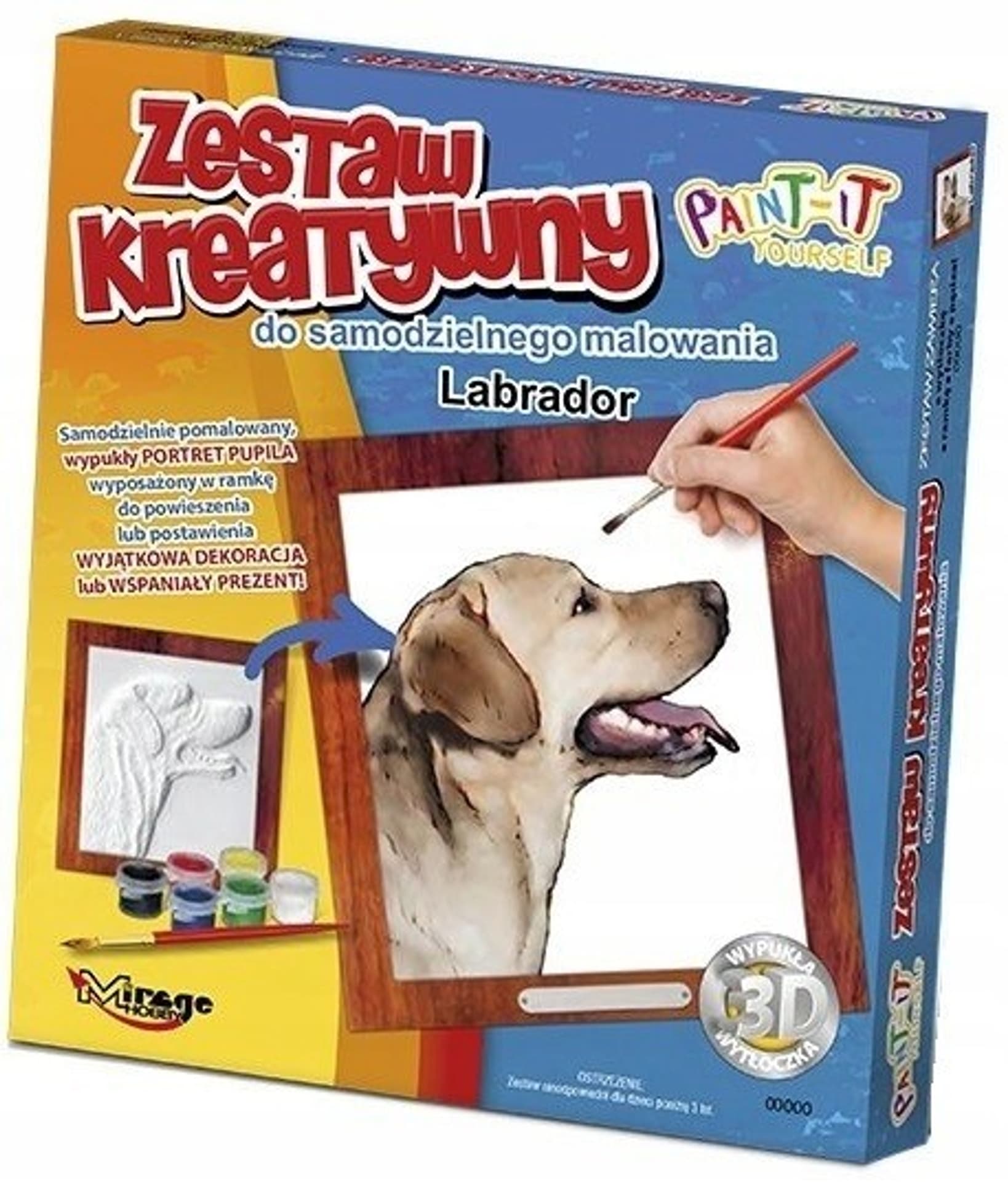 

Wypukła malowanka Dwupak PSY Husky- Labrador