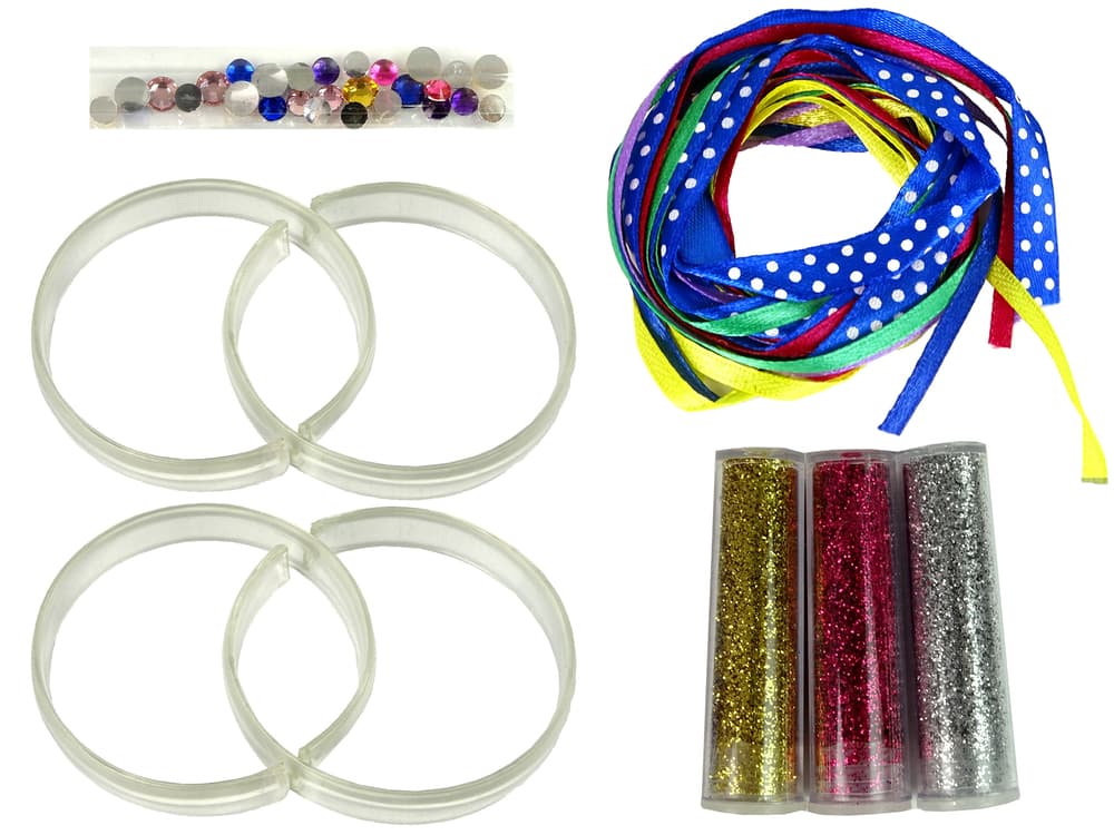 

Zestaw Do Robienia Bransoletek DIY Brokat Wstążki