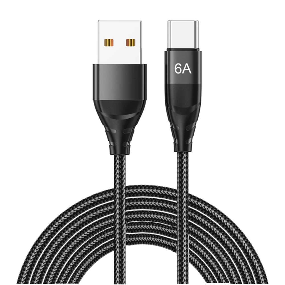 

Kabel Alogy przewód USB-A do USB-C Type C 6A 2m Czarny