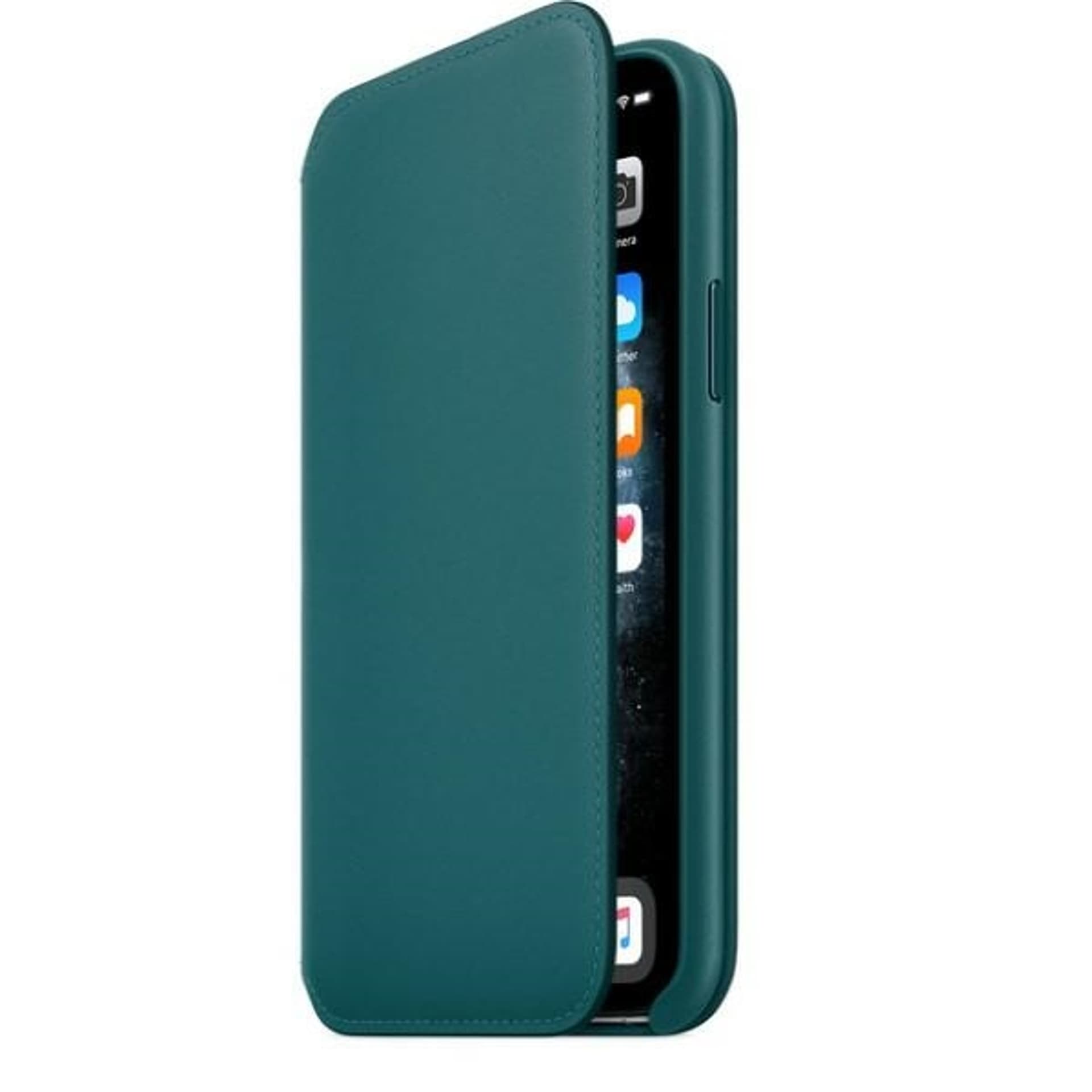 

Etui Apple MY1M2ZM/A iPhone 11 Pro pawie pióro/blue Leather Book