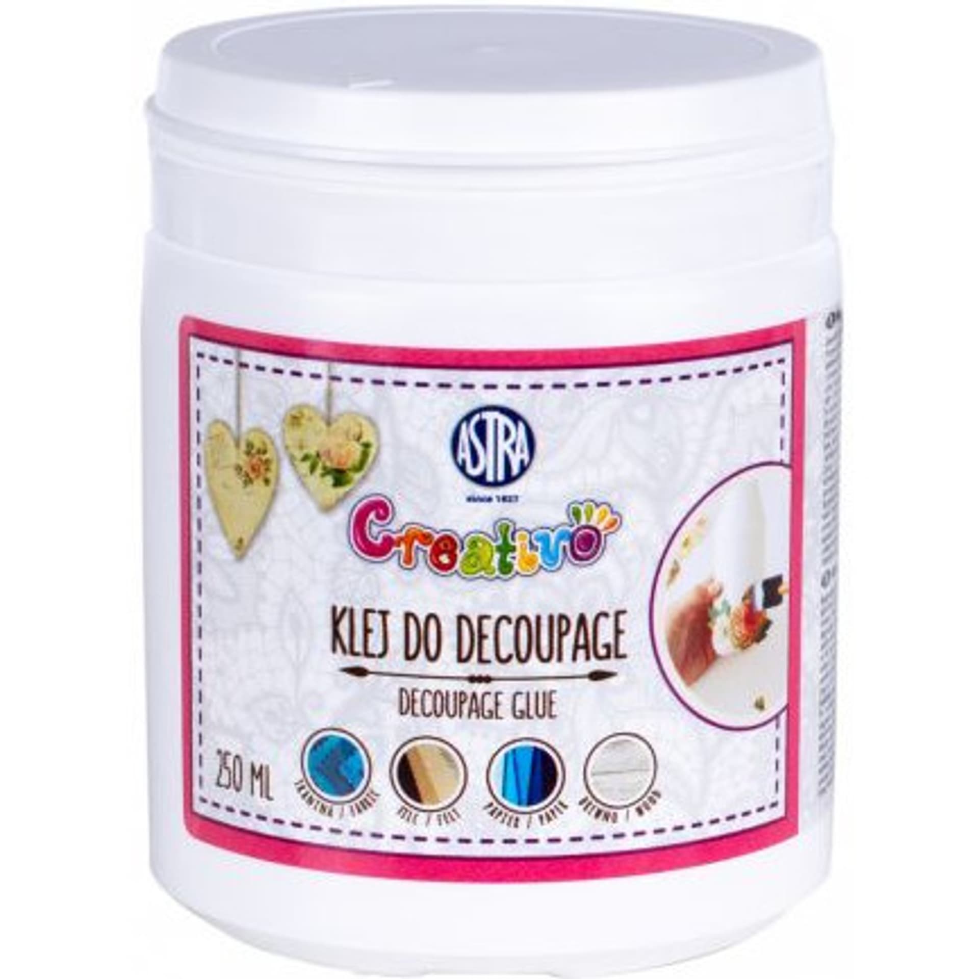 

Klej do decoupage 250ml. Creativo 401120002 ASTRA