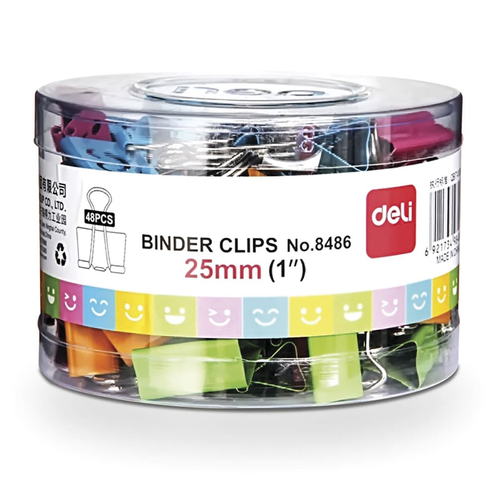 

Klip BINDER DELI 8486 25mm BUŹKI (48szt.)009765 LEVIATAN, 48szt.)009765 leviata