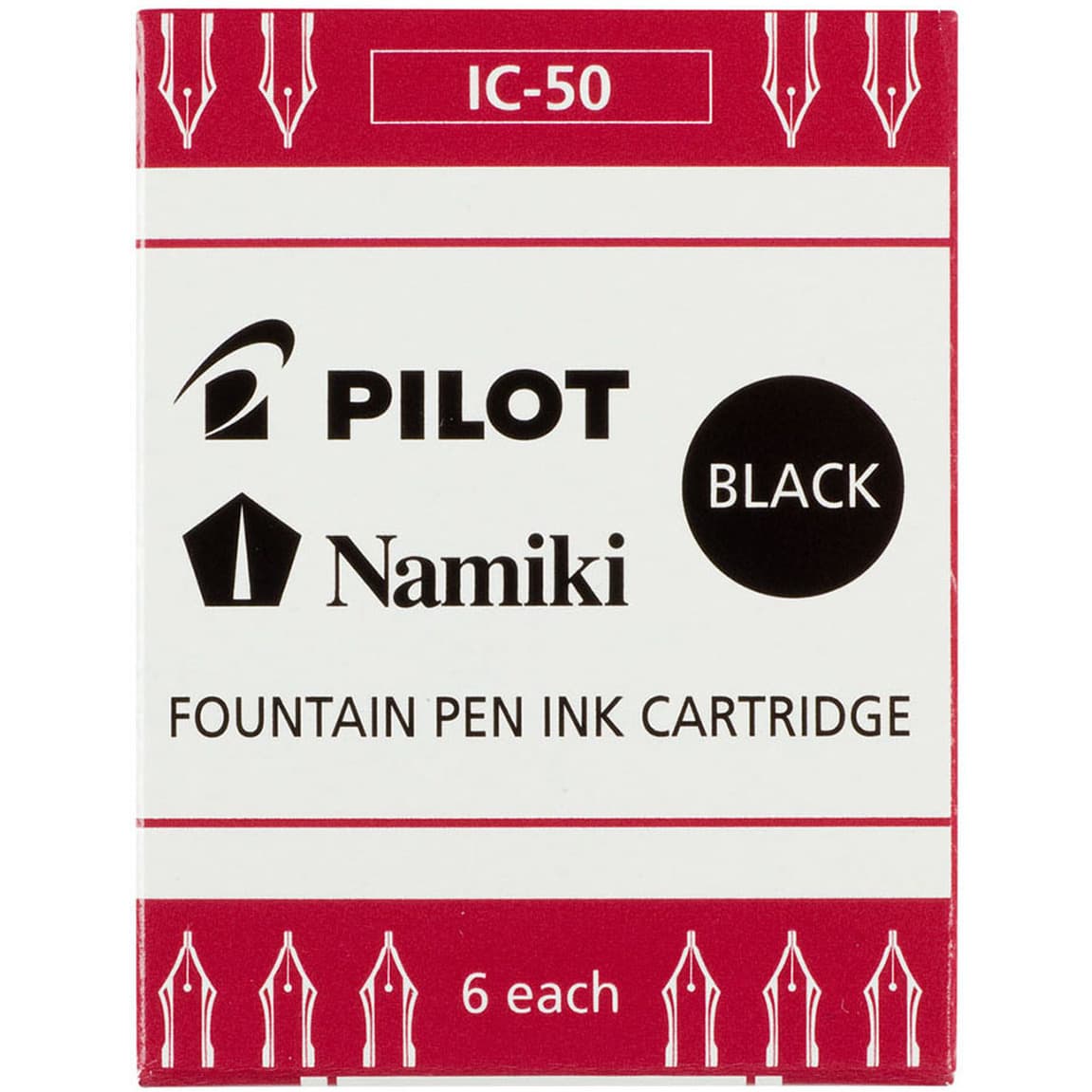 

Naboje do piór PIIC-50B/6 czarne PILOT
