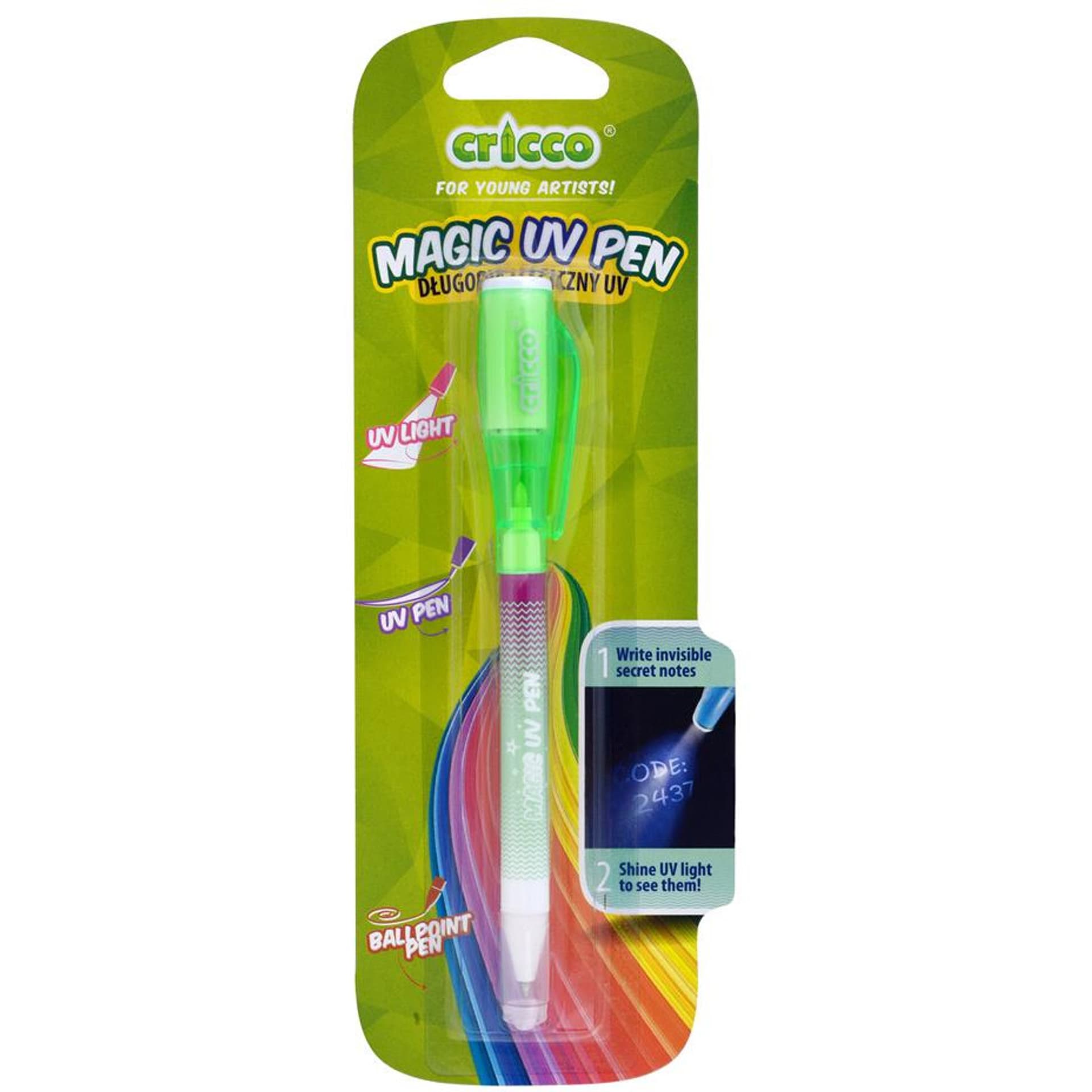 

Długopis magiczny CRICCO INVISIBLE UV1 na blistrze CR275