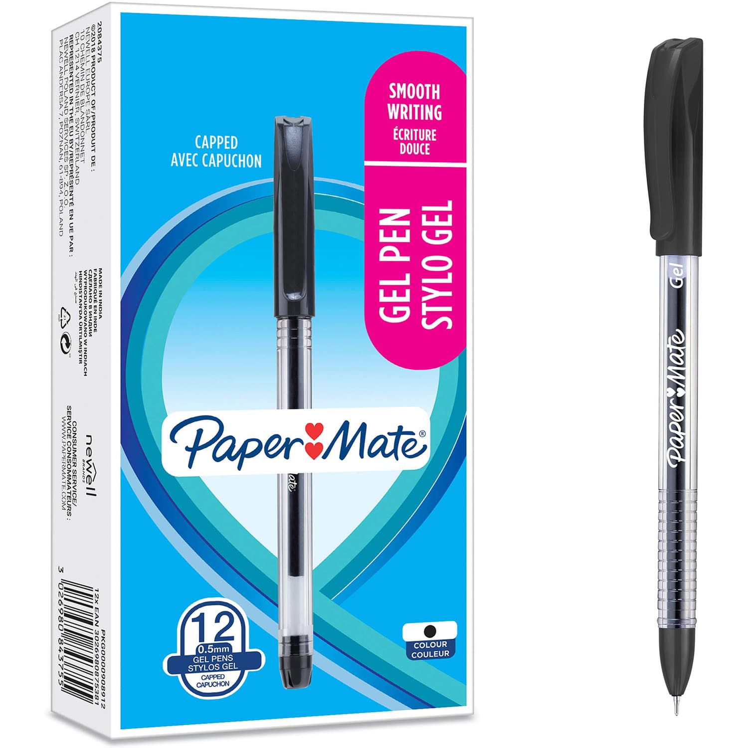 

Długopis żelowy JIFFY 0.5mm czarny 2084375 PAPREMATE