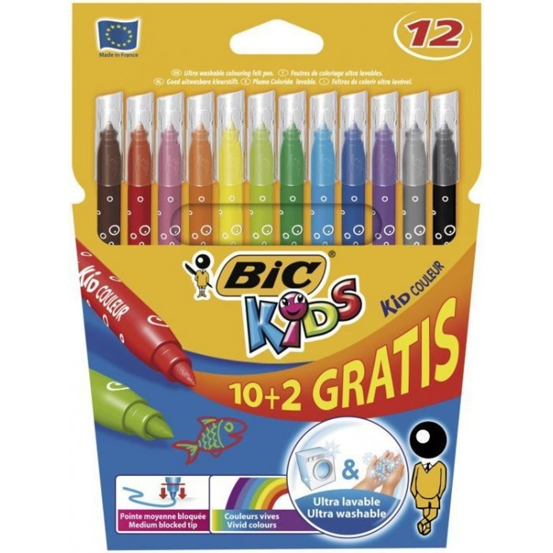 

Flamastry BIC Kid Couleur 10+2 kolorów 89202942