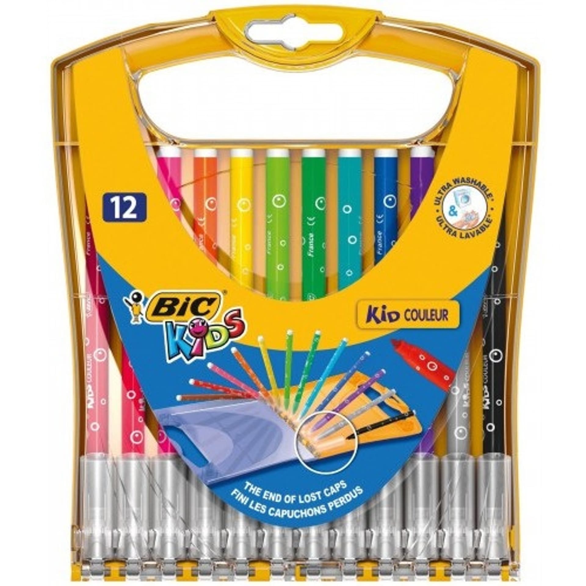 

Flamastry KID COULEUR 12kolorów opakowanie plastikowe 933964 BIC
