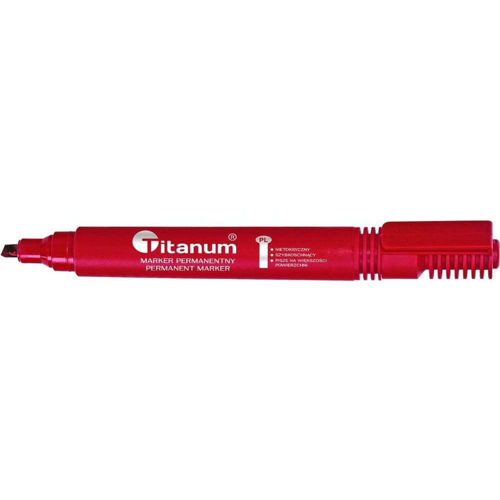 

Marker permanentny czerwony ścięty 1,0 - 4,2mm PY1026- 2 TITANUM