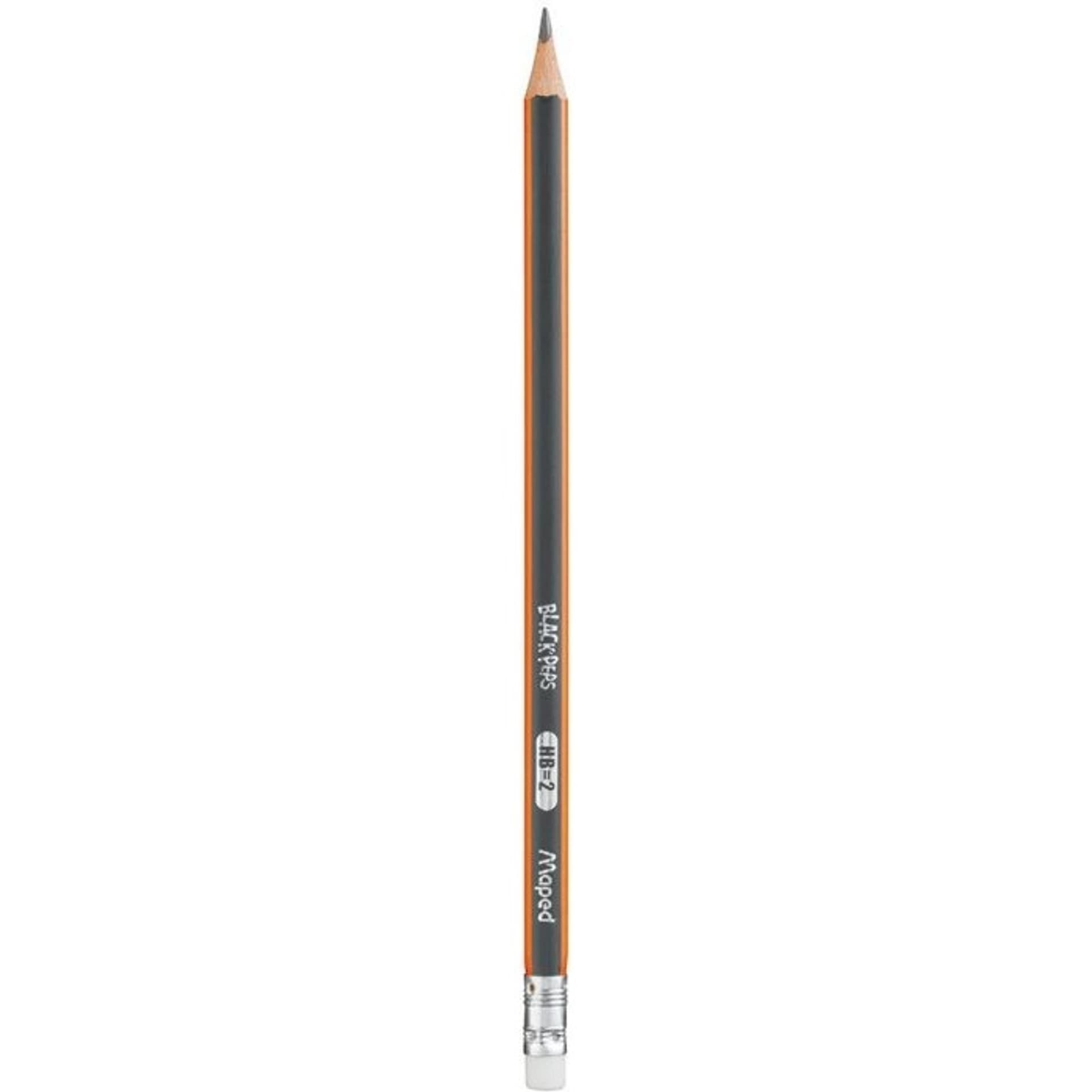 

Ołówek drewniany z gumką BLACKPEPS HB MAPED 851721