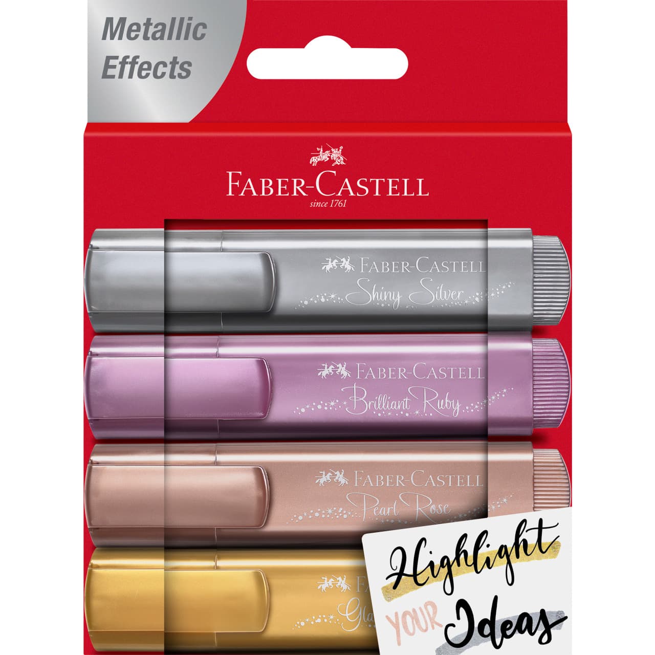 

Zakreślacz 1546 metaliczny 4 kolory 154640 Faber Castell