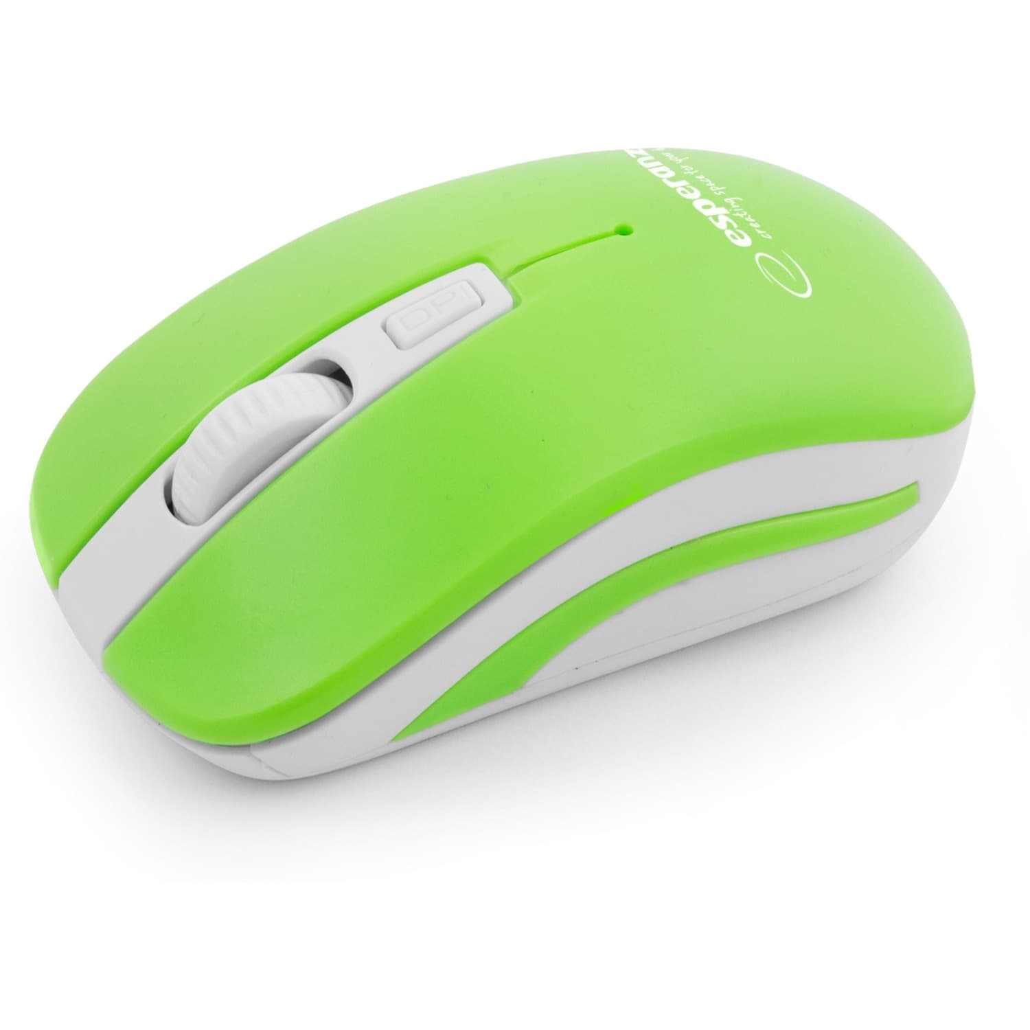 

EM126WG Mysz bezprzewodowa 2.4GHz 4D optyczna USB Uranus zielono-biała