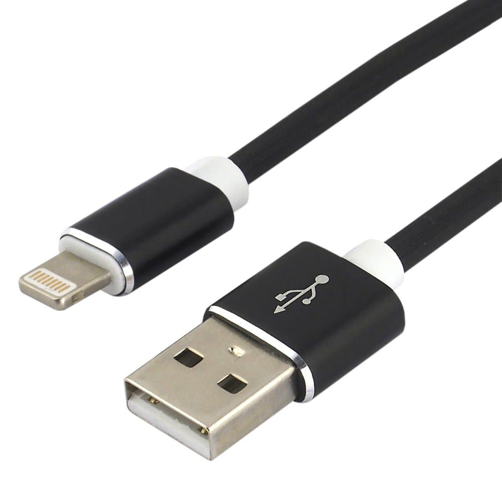 

Kabel USB - Lightning EVERACTIVE 1,5m 2,4A silikonowy czarny (CBS-1.5IB)