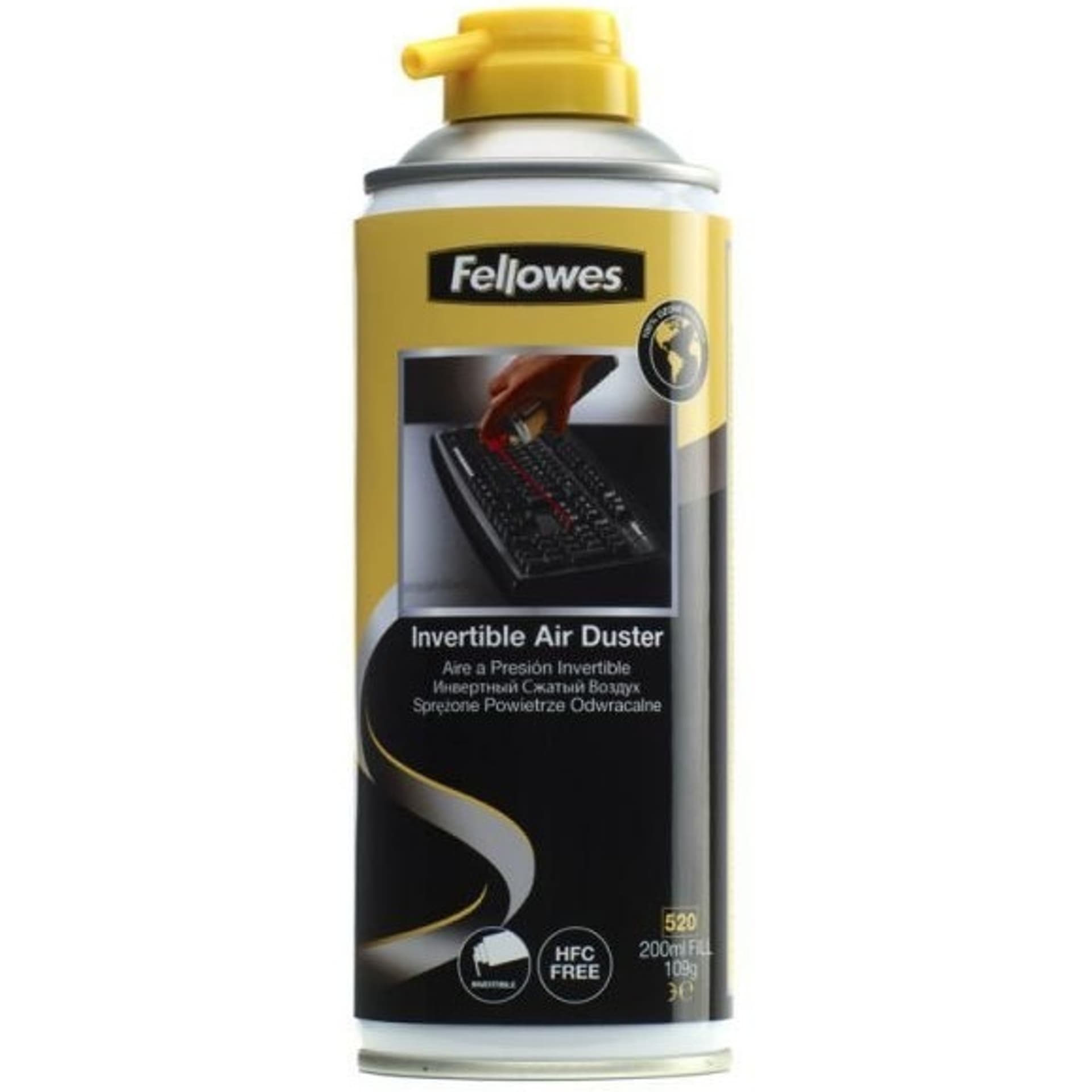 

Sprężone powietrze FELLOWES 200ml bez HFC odwracalne 9974804
