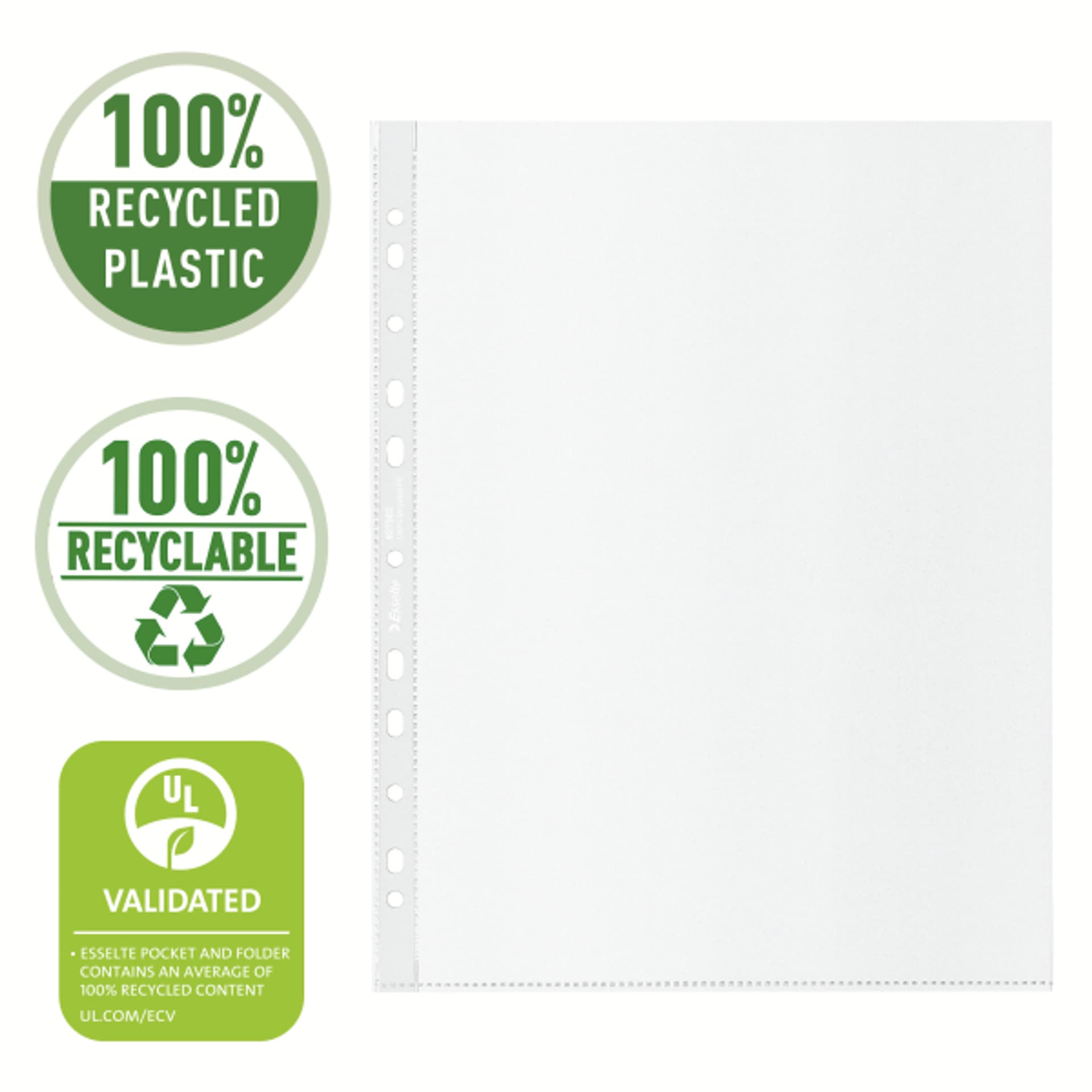 

Koszulka groszkowa A4 Recycled Premium PP 70 mic. opakowanie 50sztuk Maxi 627502 ESSELTE