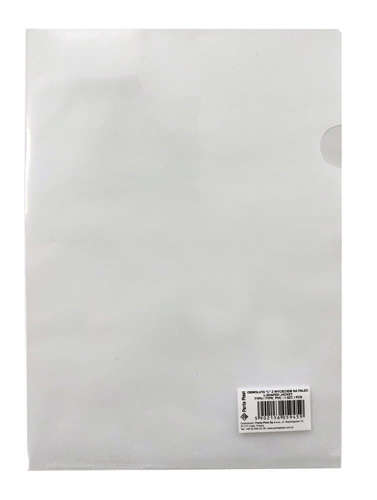 

Obwoluta "L" typu PVC 160mic (25) 0401-0038-00 PANTA PLAST, 25) 0401-0038-00 panta plas