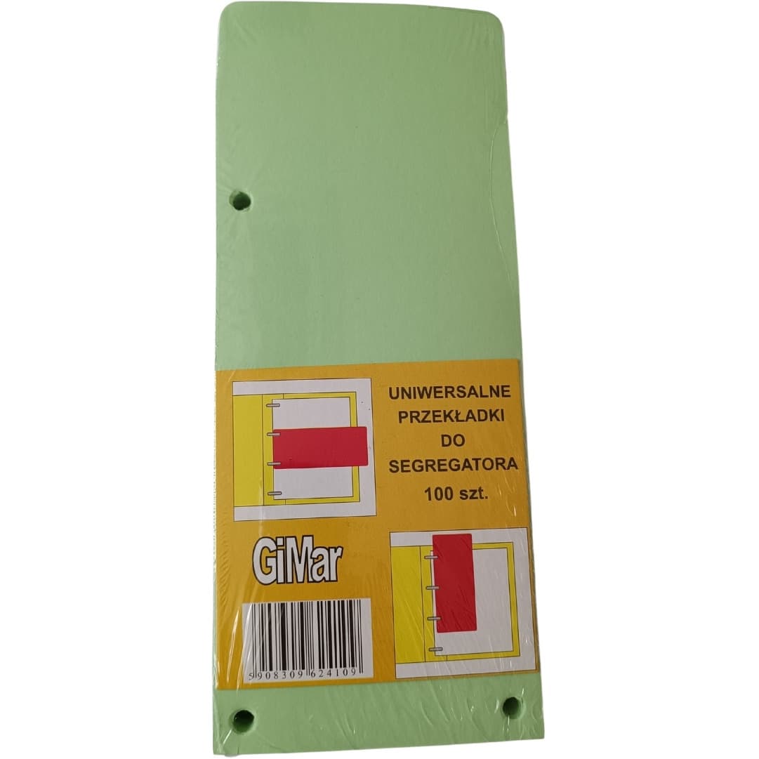 

Przekładki 98x240 wąskie(100) j.zielone GIMAR, 100) j.zielone gima