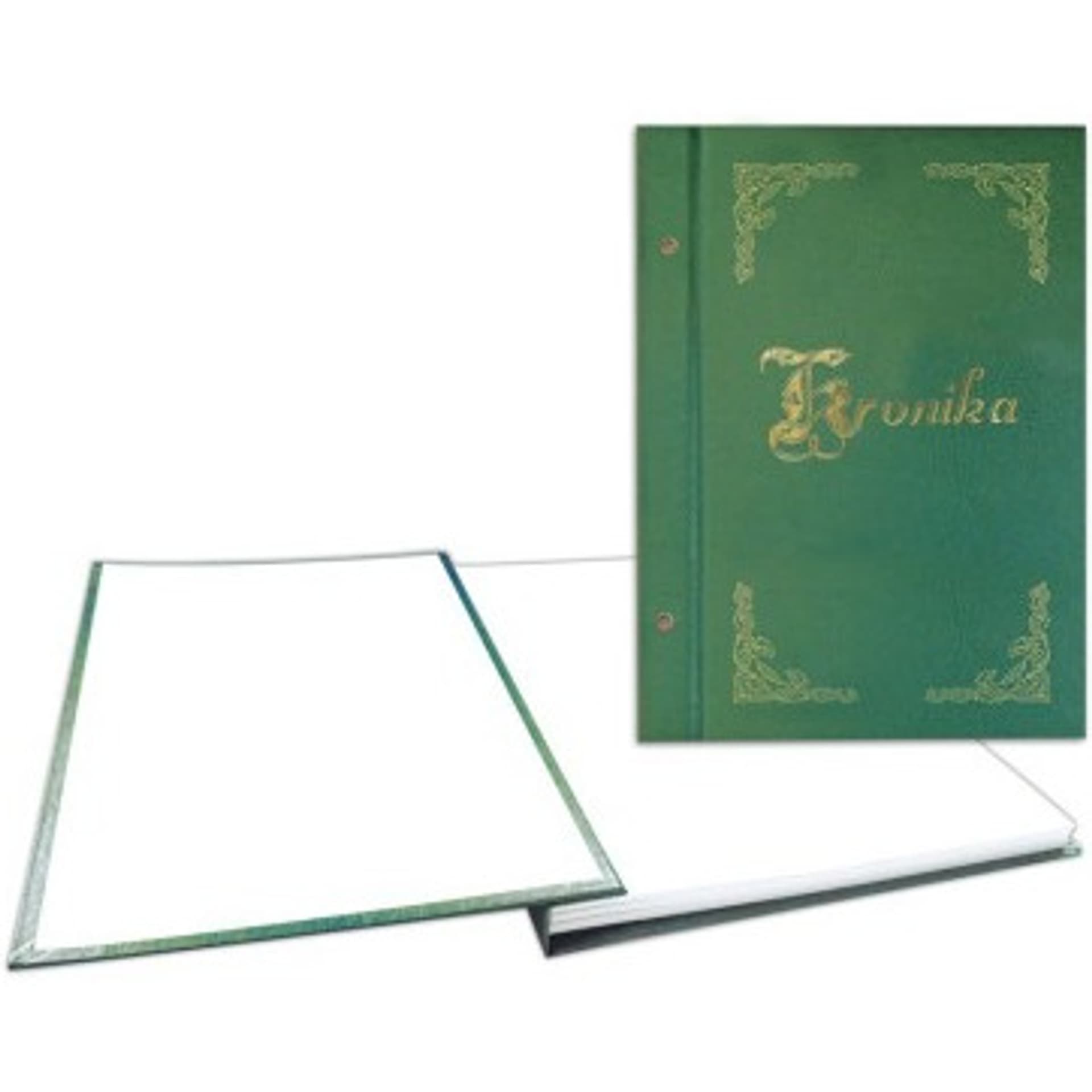 

Kronika A4 250x345mm pionowa zielona złocona 319-028 WARTA