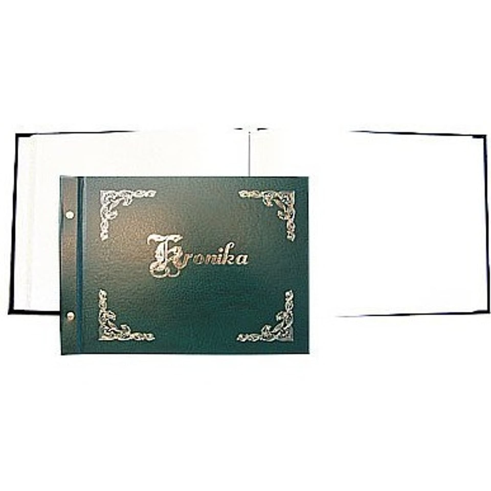 

Kronika 345x255mm pozioma zielona złocona 1829-319-032 WARTA