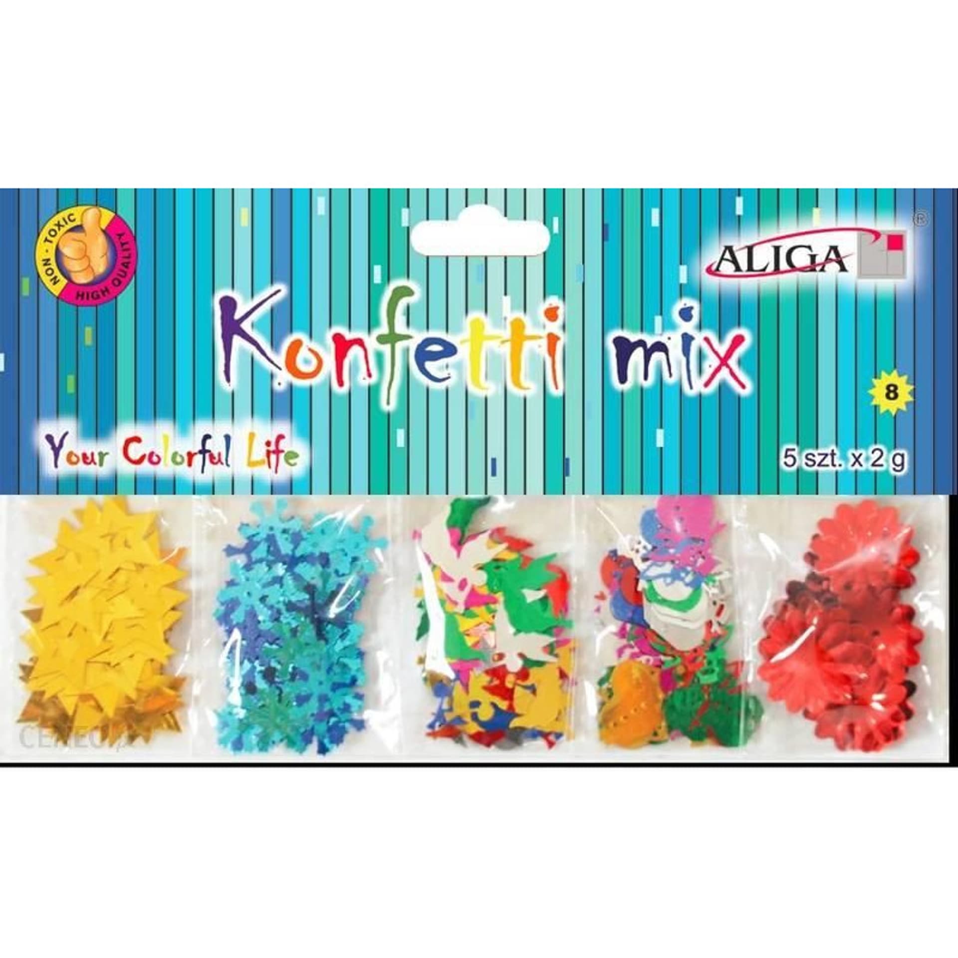 

Konfetti ozdobne mix 5x2g MT-6612 ALIGA