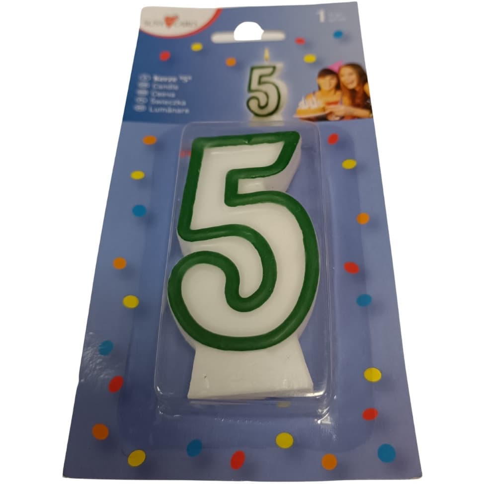 

Świeczka jubileuszowa cyfra 5 11142361