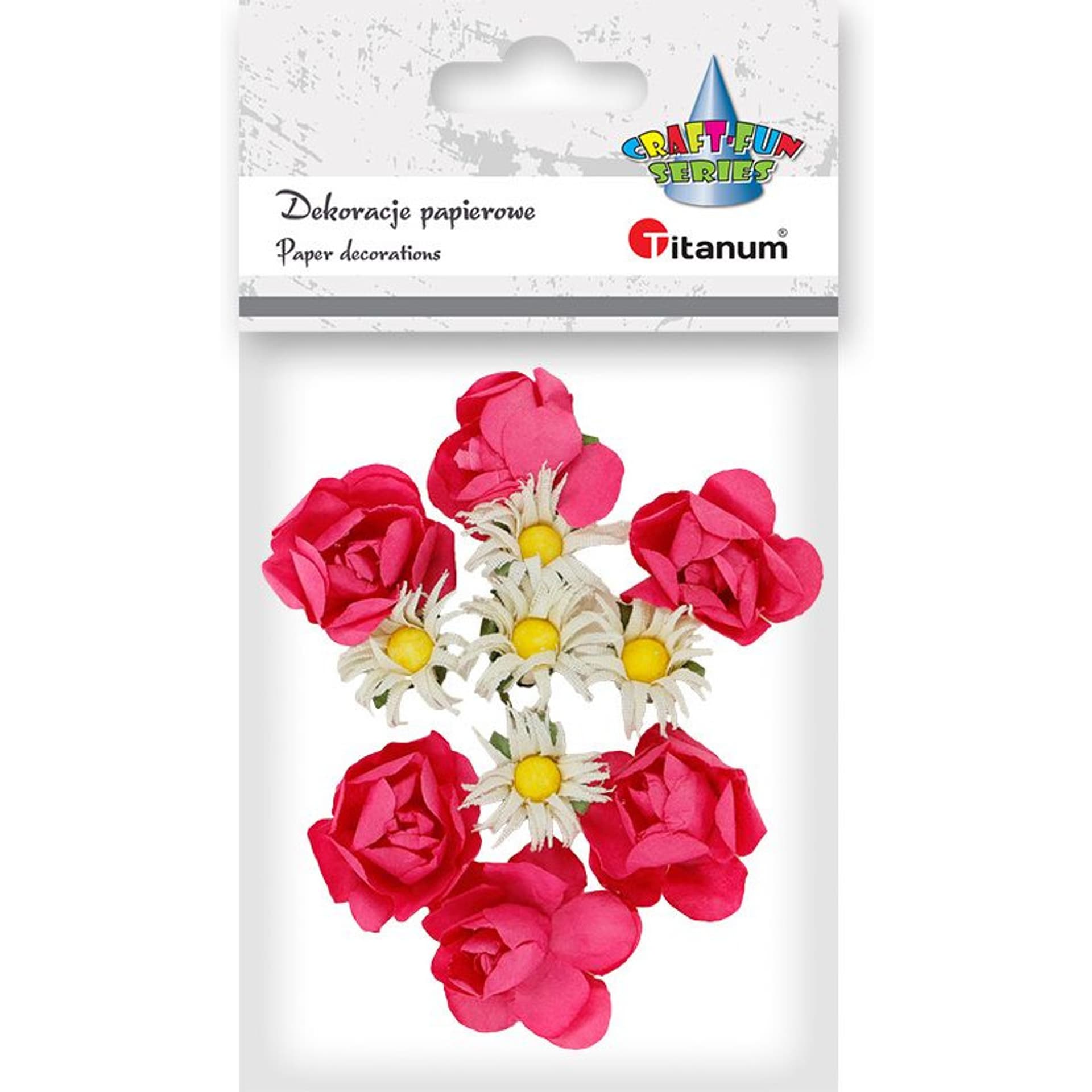 

Dekoracje papierowe kwiatki na drucikach 405234 TITANUM