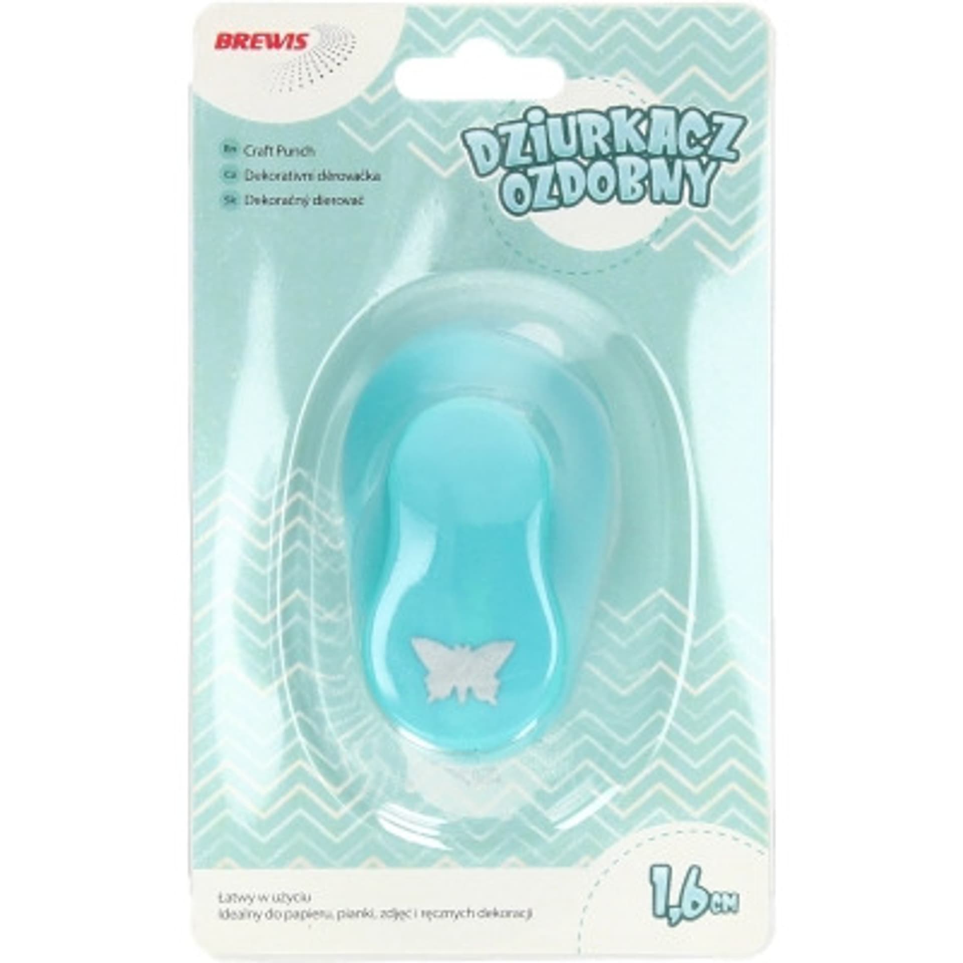 

Dziurkacz ozdobny 1,6 cm MOTYL D16-63 BREWIS