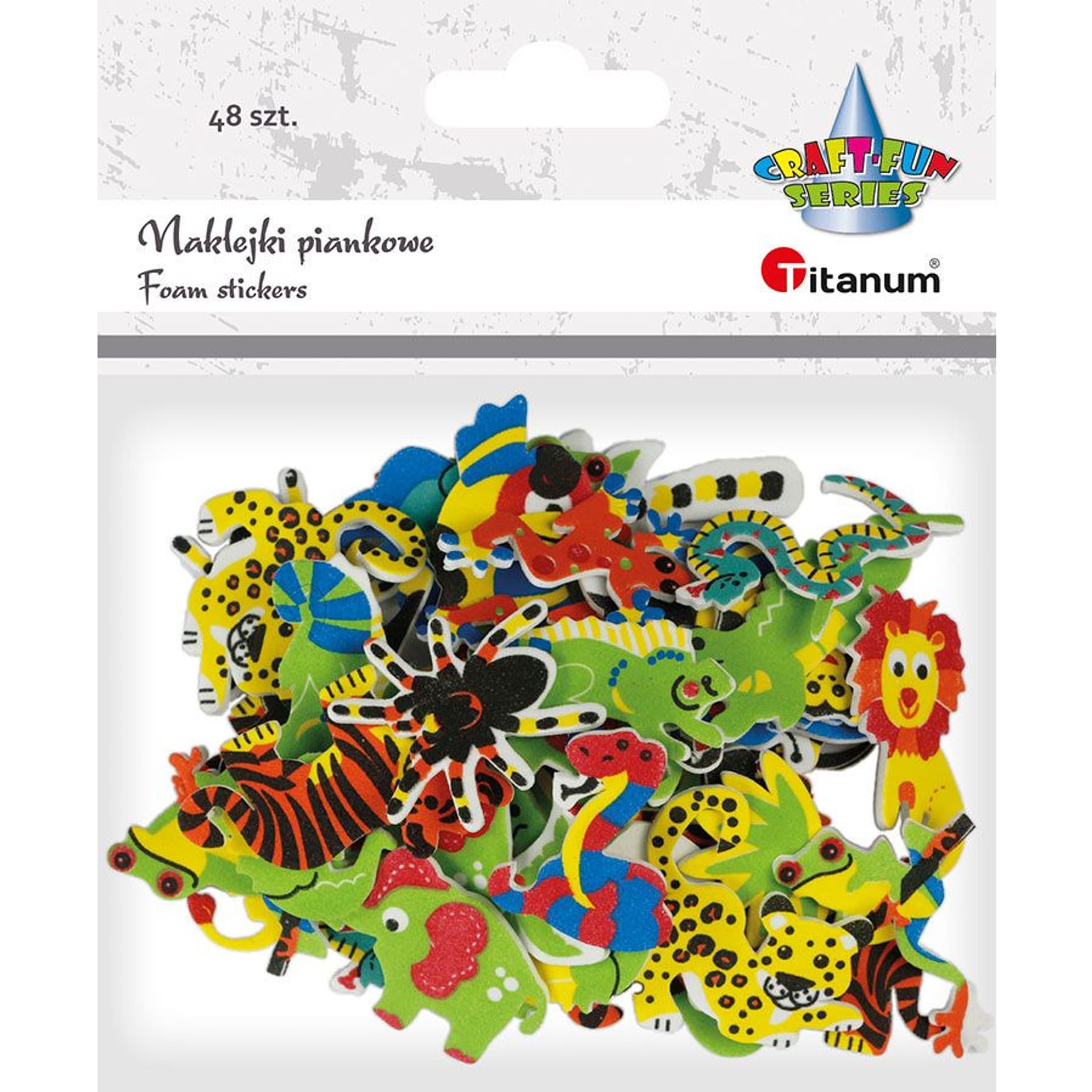 

Naklejki piankowe ZWIERZĘTA (48 szt.) 461712 TITANUM, 48 szt.) 461712 titanu