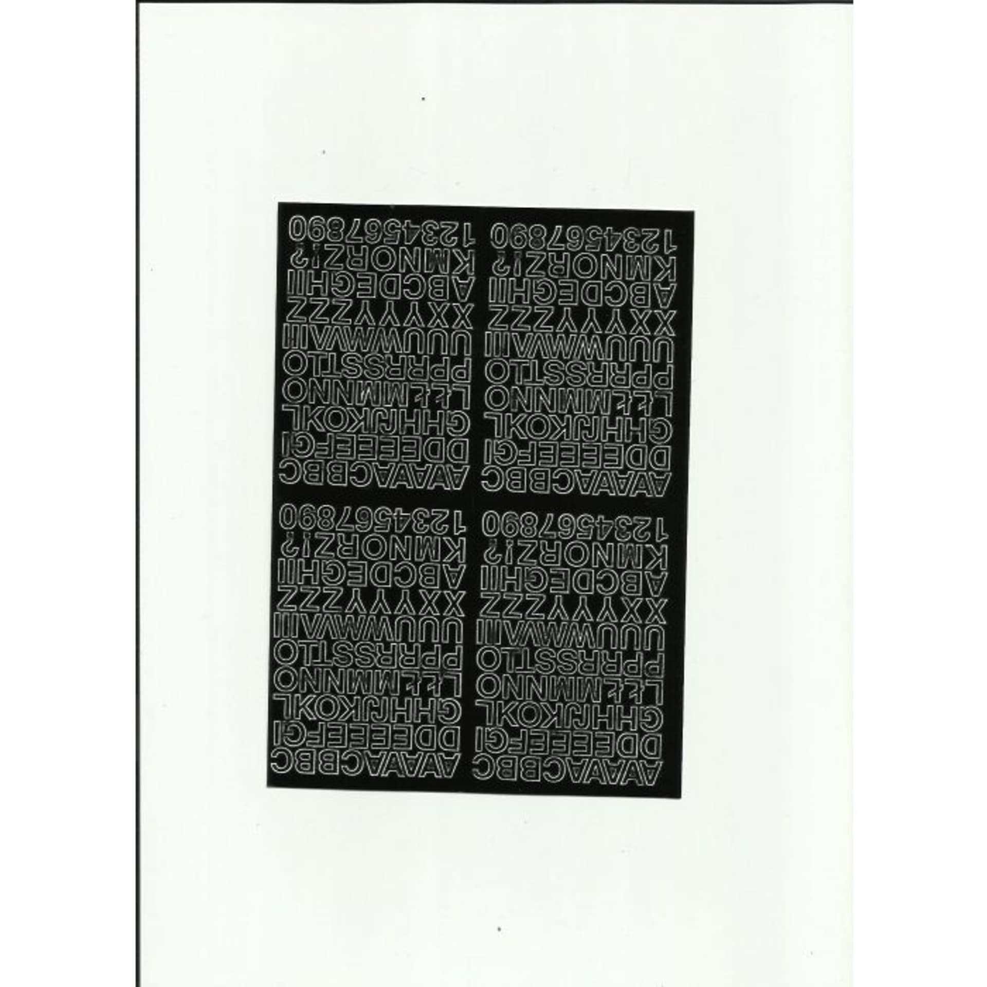 

LITERY samoprzylepne 0.7cm (8) czarne ARTDRUK, 8) czarne artdru