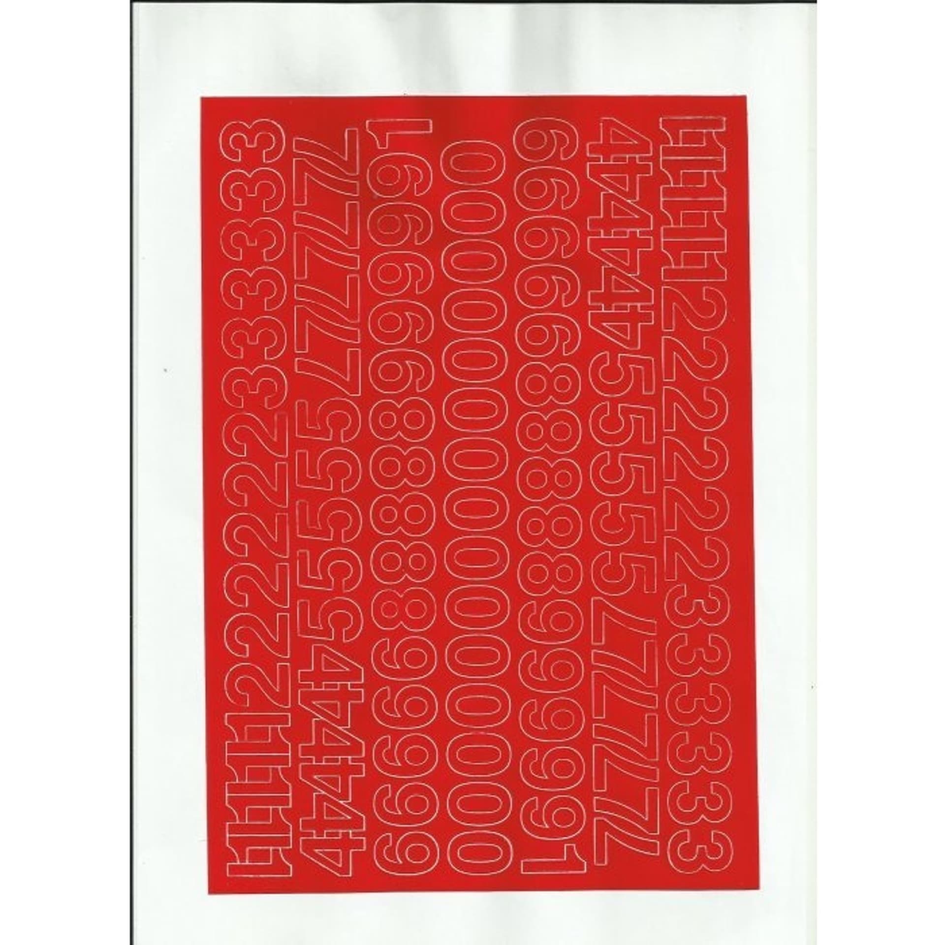 

CYFRY samoprzylepne 2cm (8) czerwone ARTDRUK, 8) czerwone artdru