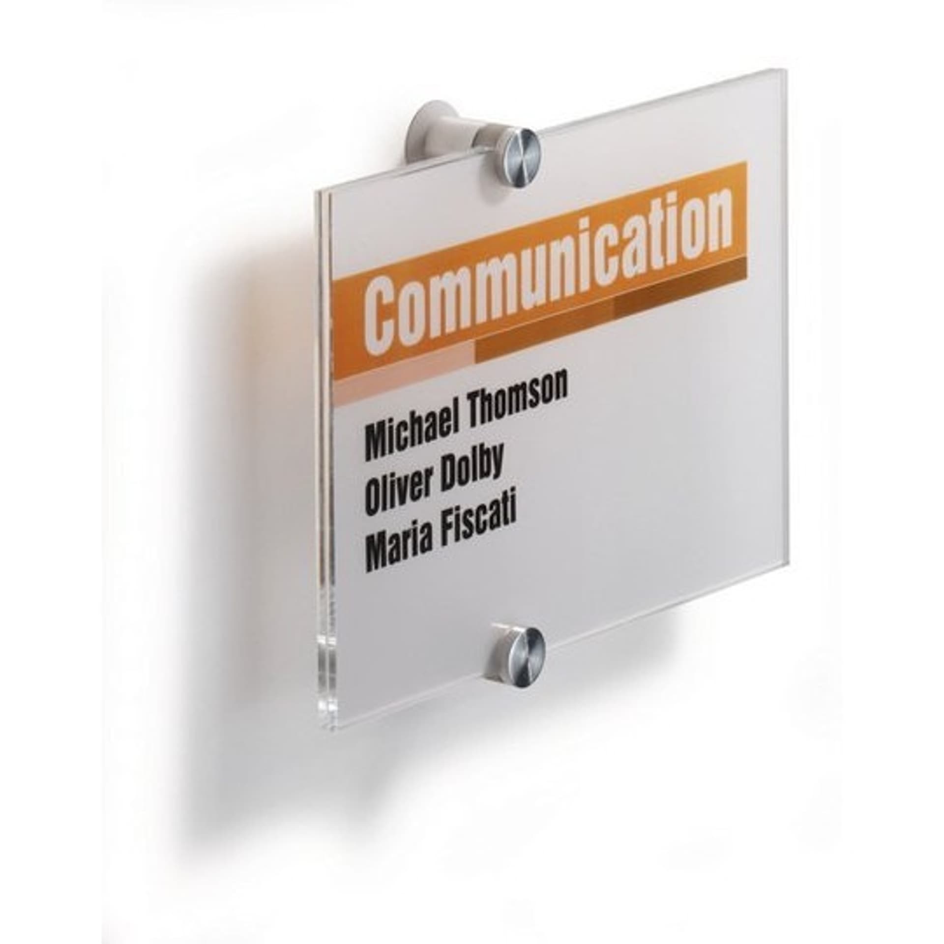 

Tabliczka informacyjna DURABLE przydrzwiowa A5 210x148 przezroczysta 482319 CRYSTAL SIGN