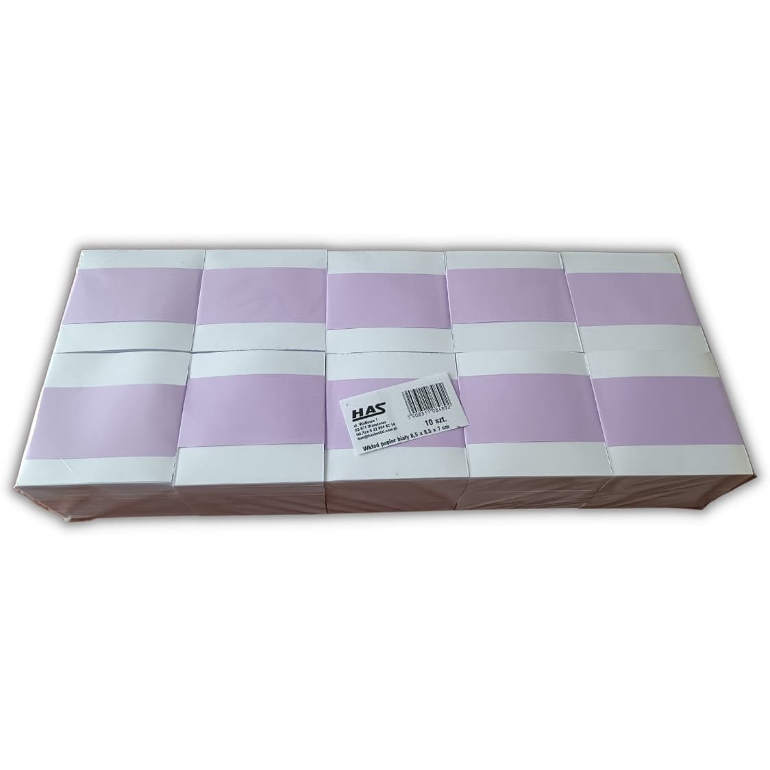 

Kostka nieklejona biała 8x8x7cm (10szt.) HAS, 10szt.) ha