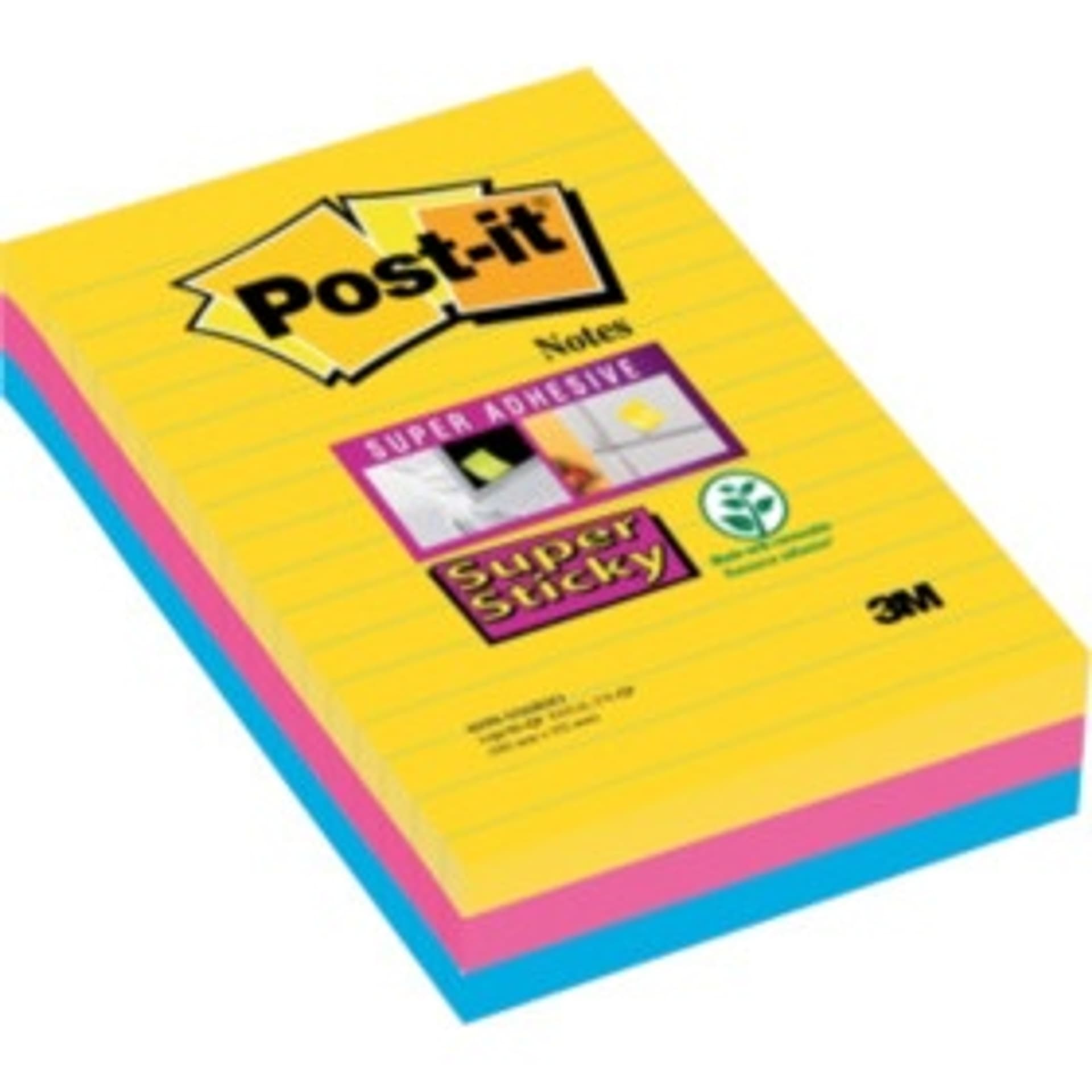 

Bloczki 3M POST-IT 101x152mm RIO 3x90k Super Sticky linia 70005271971