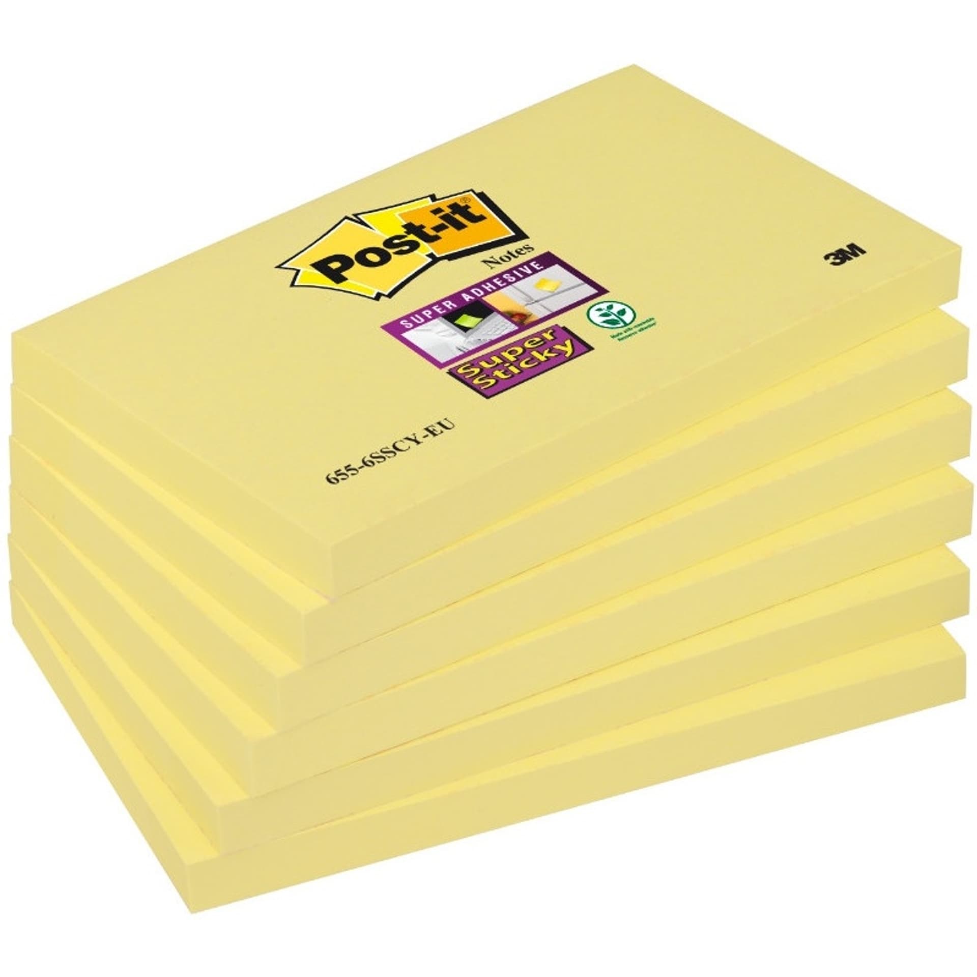 

Bloczek 3M POST-IT 76x127mm żółty Super Sticky 70005197903