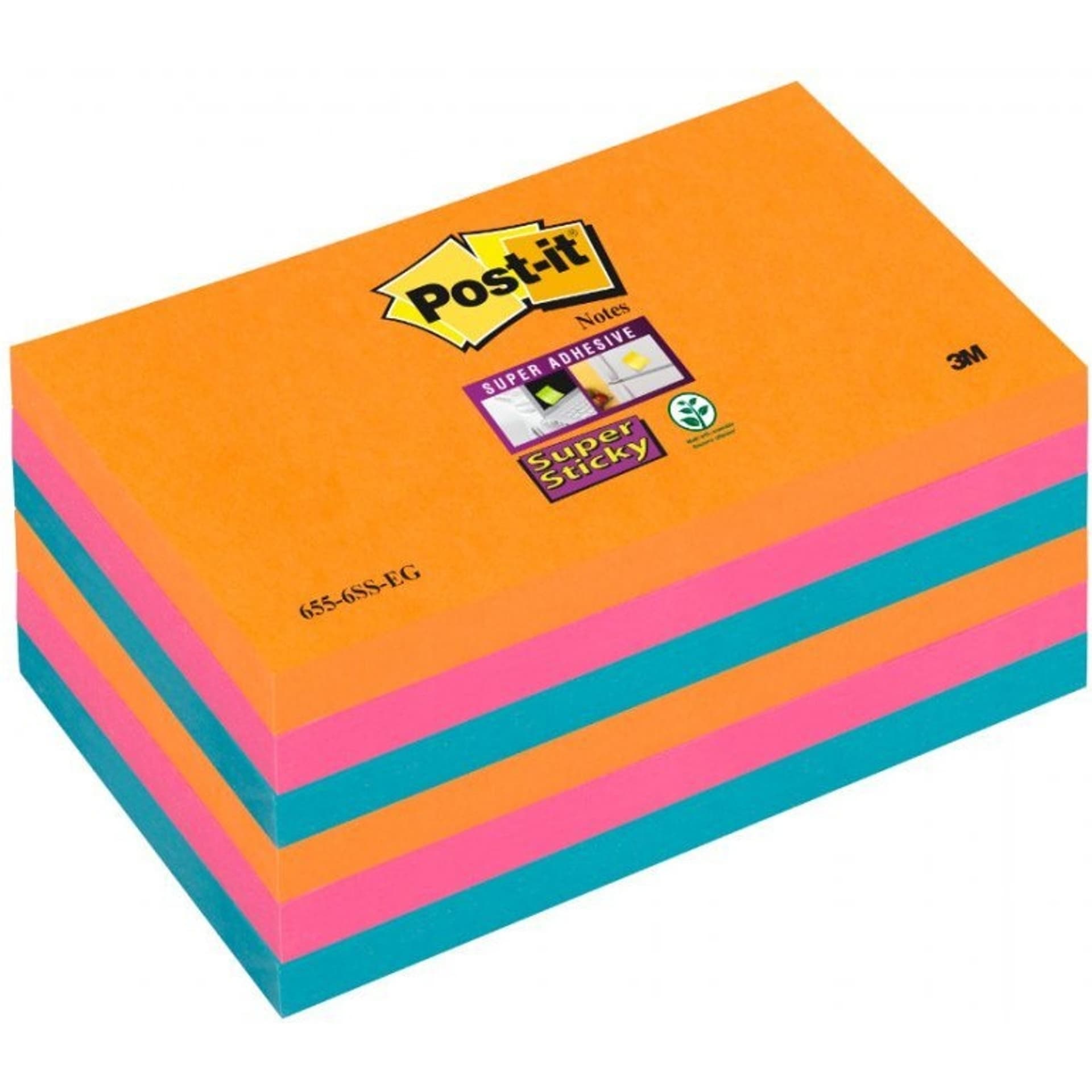 

Bloczki 3M POST-IT 76x127mm BANGKOK 6x90k Super Sticky 70005253300