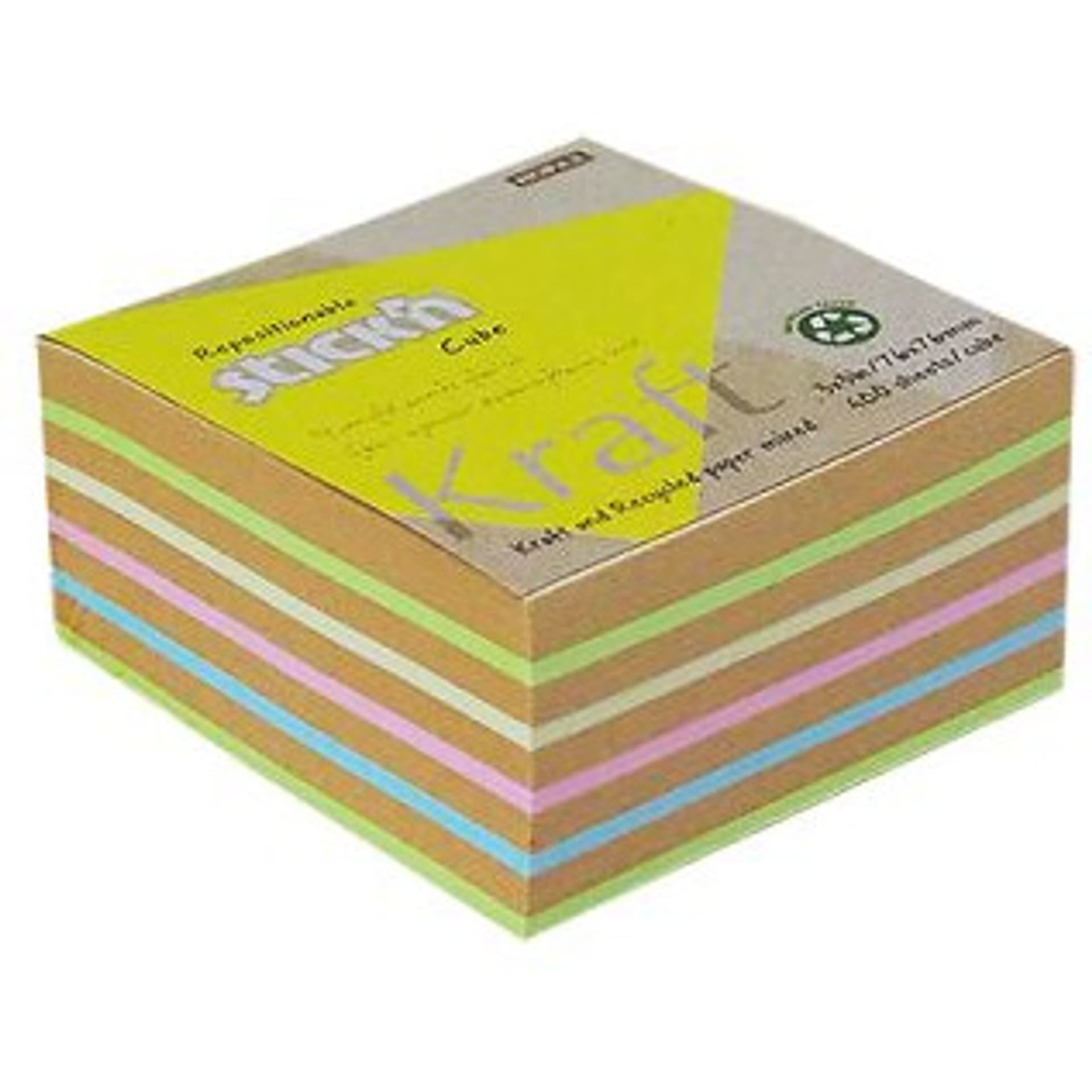 

NOTES KOSTKA KRAFT 76X76MM, 5 KOLORÓW, 400 KART. 21824