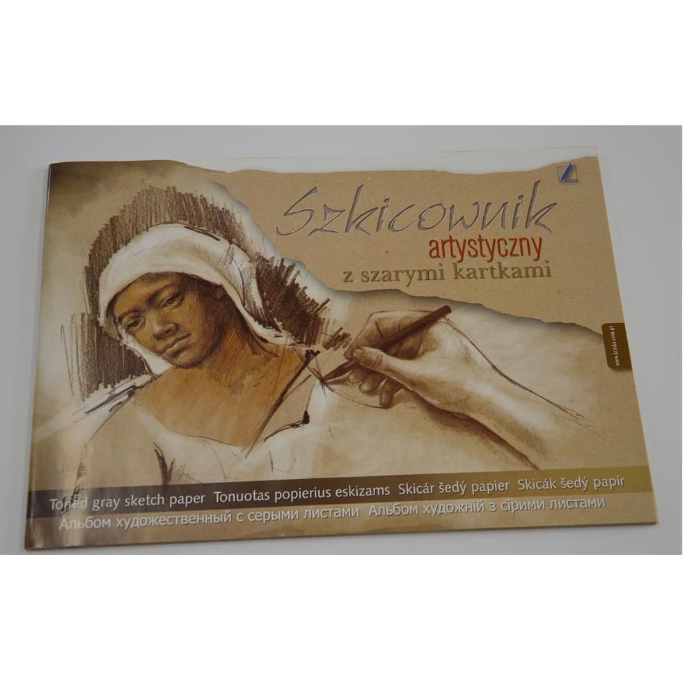 

Szkicownik A4 20k artystyczny z szarymi kartkami KRESKA