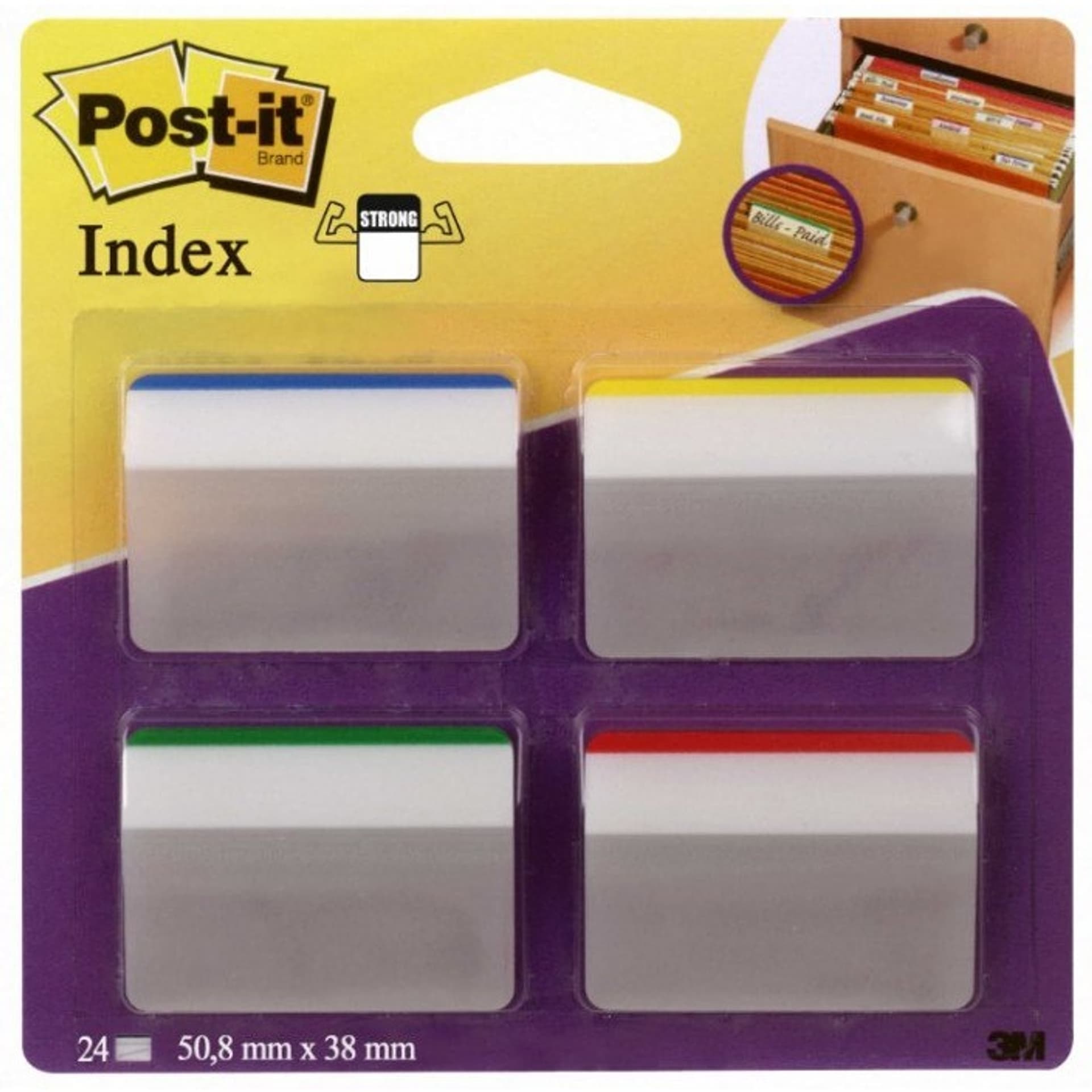 

Zakładki indeksujące POST-IT 686-A1 PP wygięte do szuflad 50,8x33,1mm 3M-700005227346