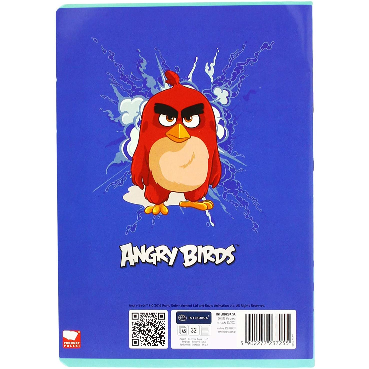 

Zeszyt A5 32k linia ANGRY BIRDS MOVIE INTERDRUK 7255