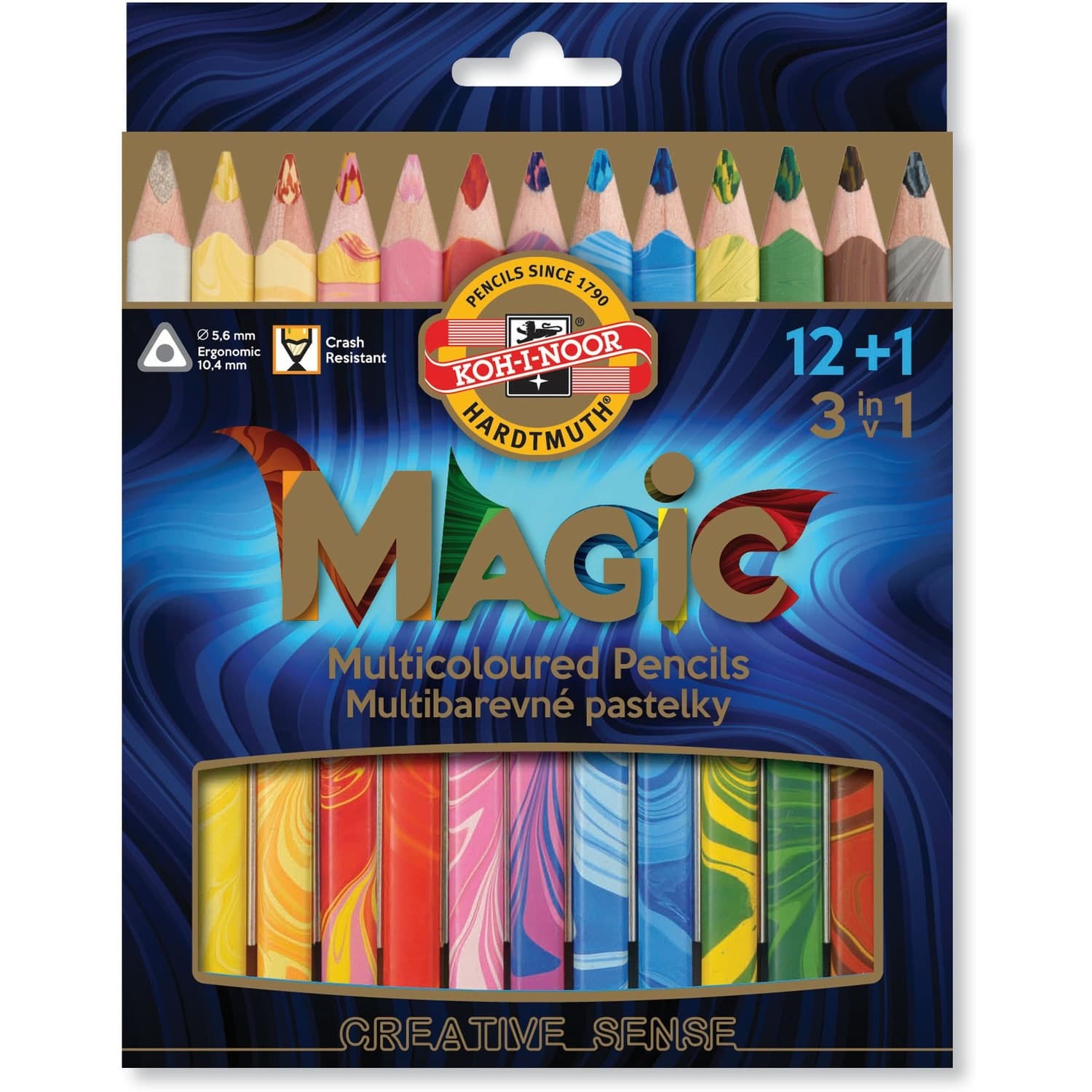 

Kredki MAGIC TRIO 12+1 3408/13 KOH-I-NOOR